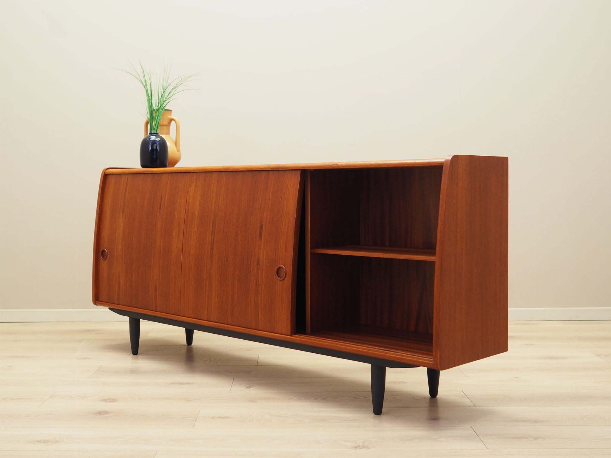 Vintage Sideboard Teakholz Braun 1970er Jahre