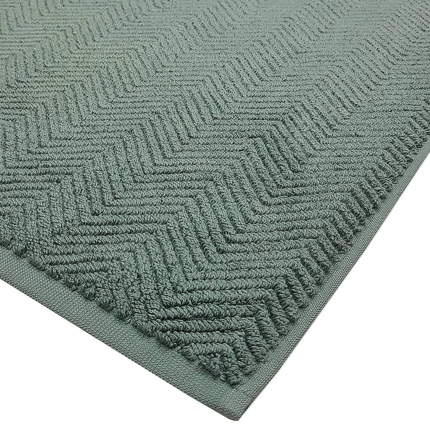 Badteppich Ocean Bio-Baumwolle Olivgrün
