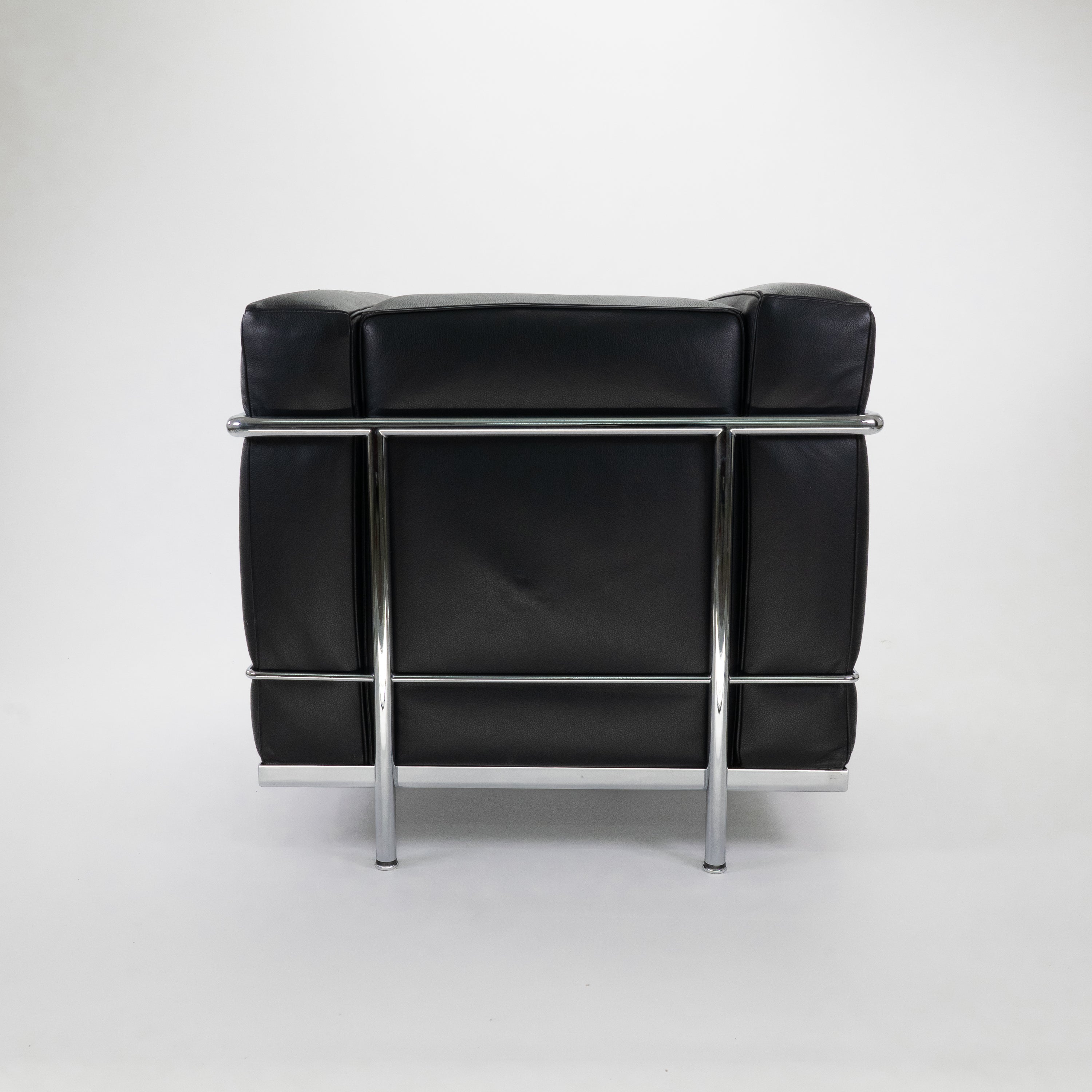 Le Corbusier LC2 Sessel Chrom Leder Schwarz