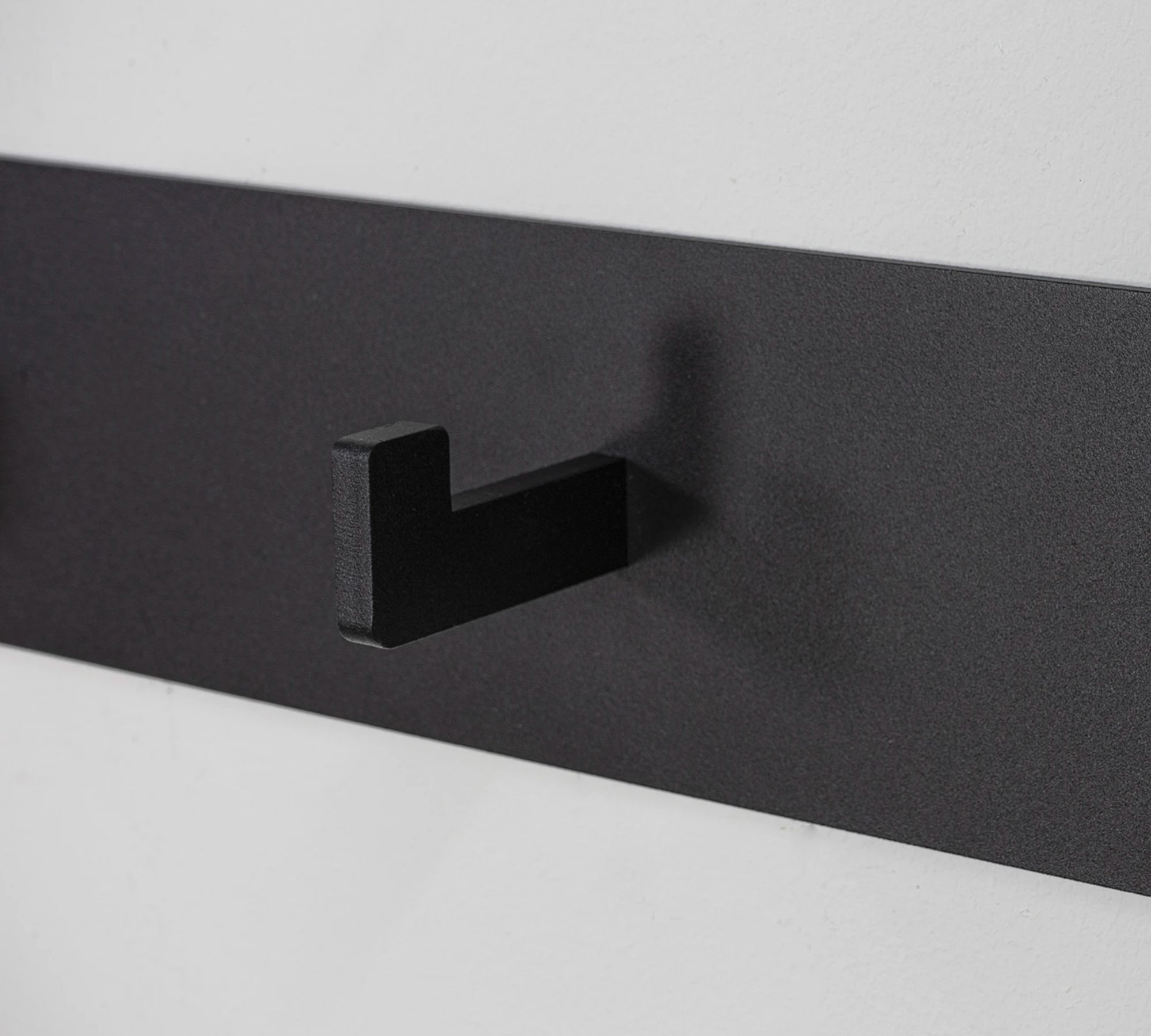 Garderobenleiste Metall Schwarz 50 cm