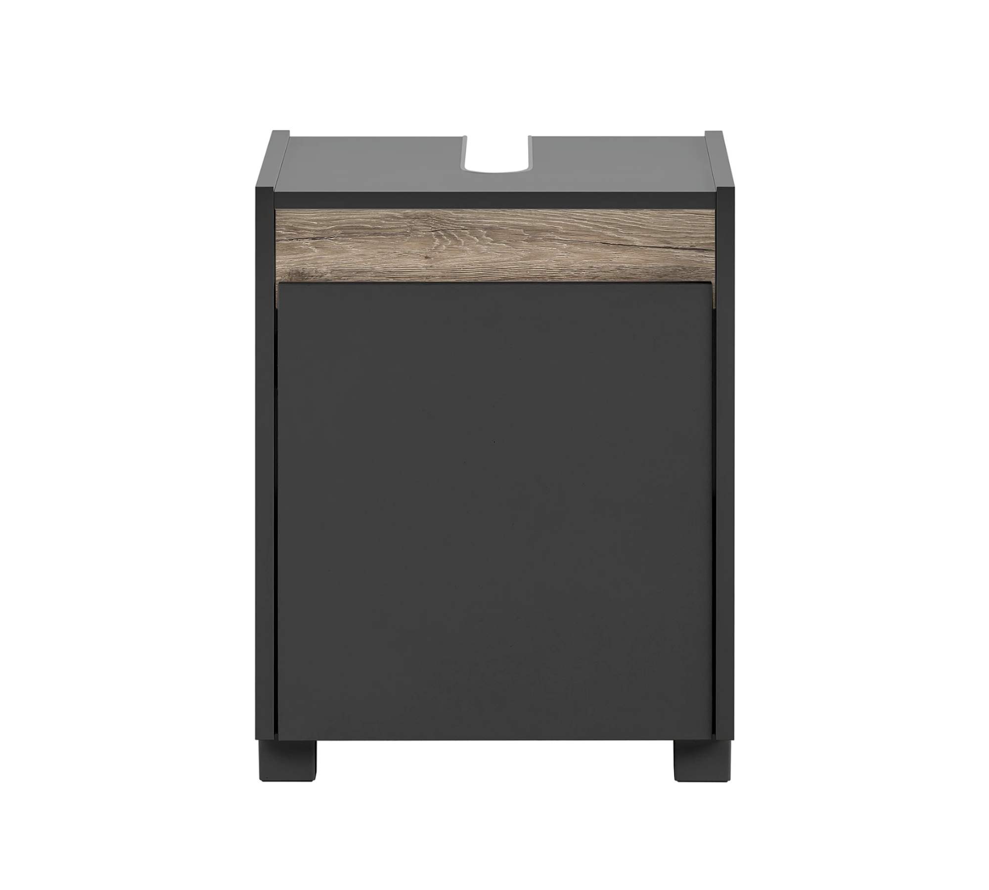Waschbeckenunterschrank Holz Anthrazit