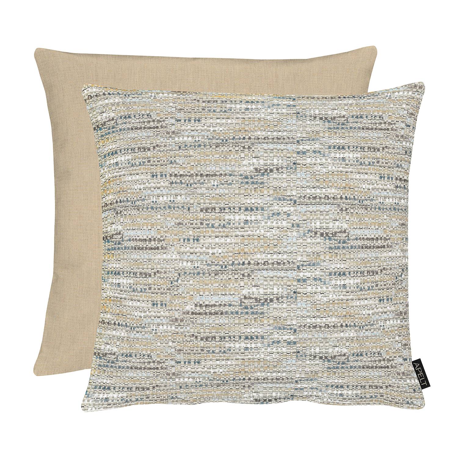 Kissenbezug Tweed Mischgewebe Beige