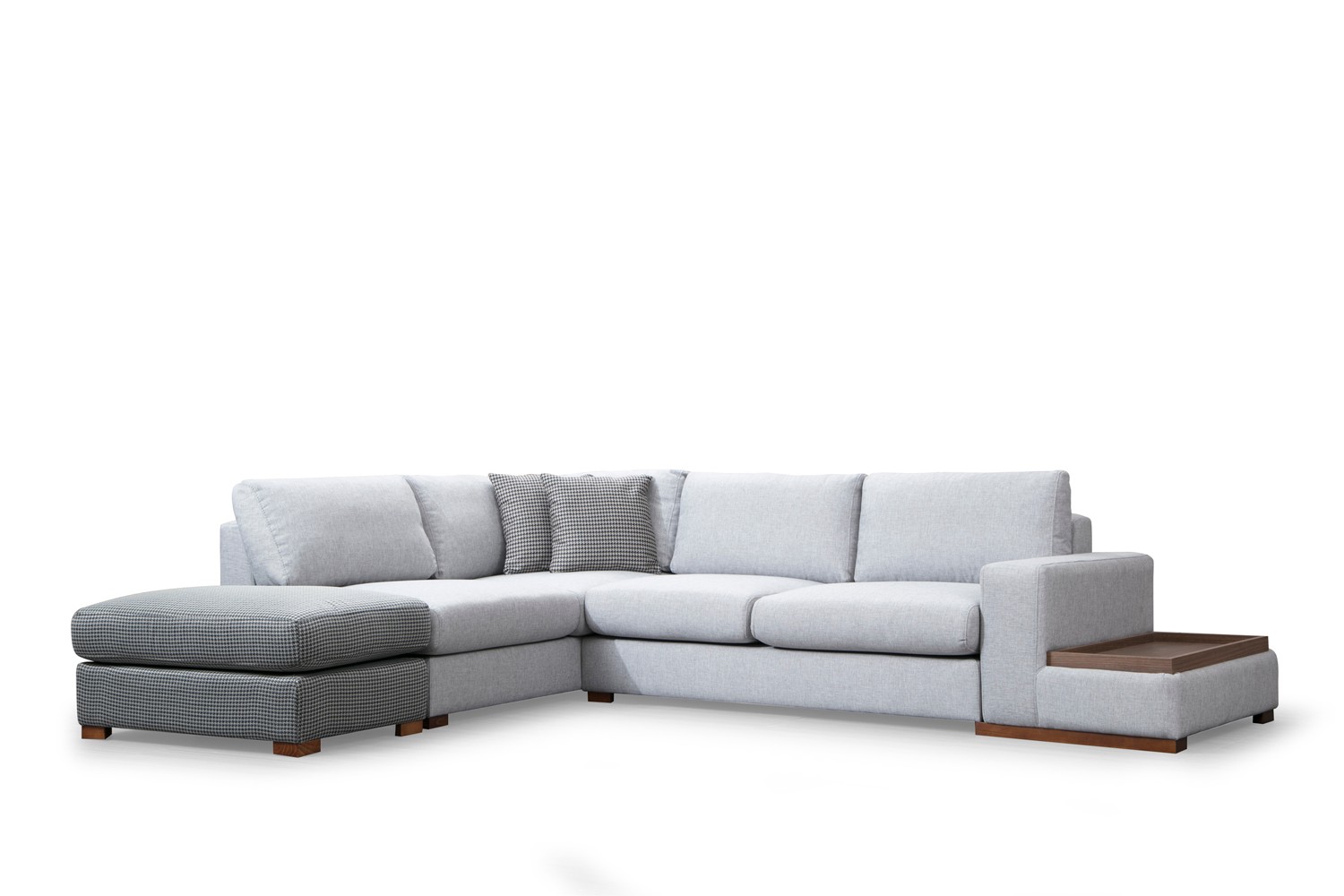 Loop 3-Sitzer Ecksofa Grau