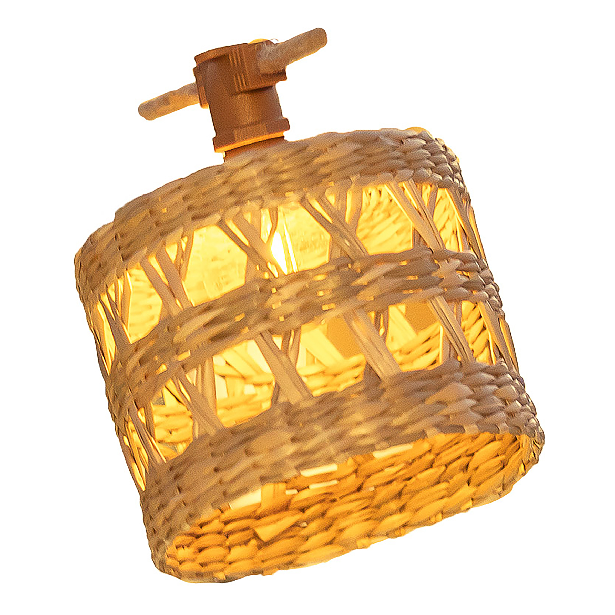 Alba Solar-Lichterkette Rattan Braun22 x 14 x 800 cm