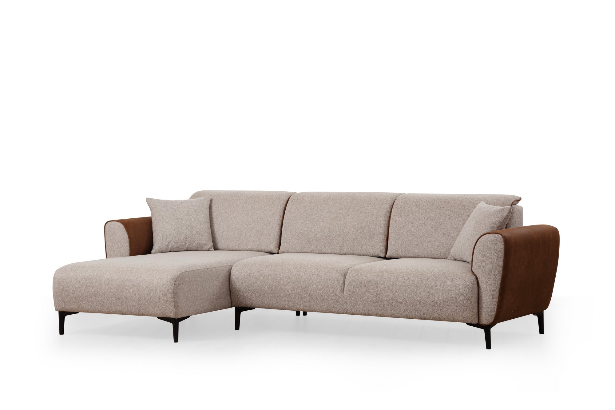 Aren Links Ecksofa Beige