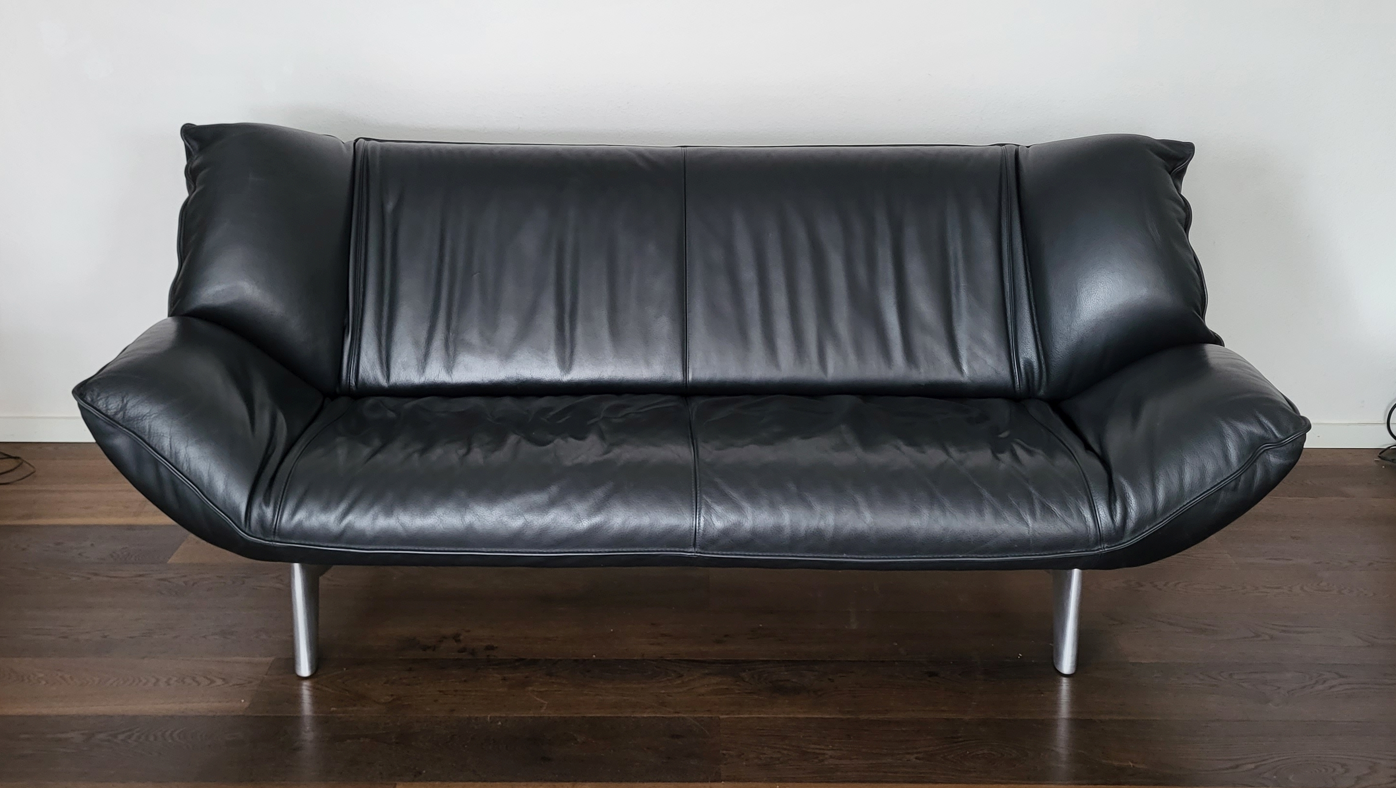Tango Sofa 3-Sitzer Leder Schwarz