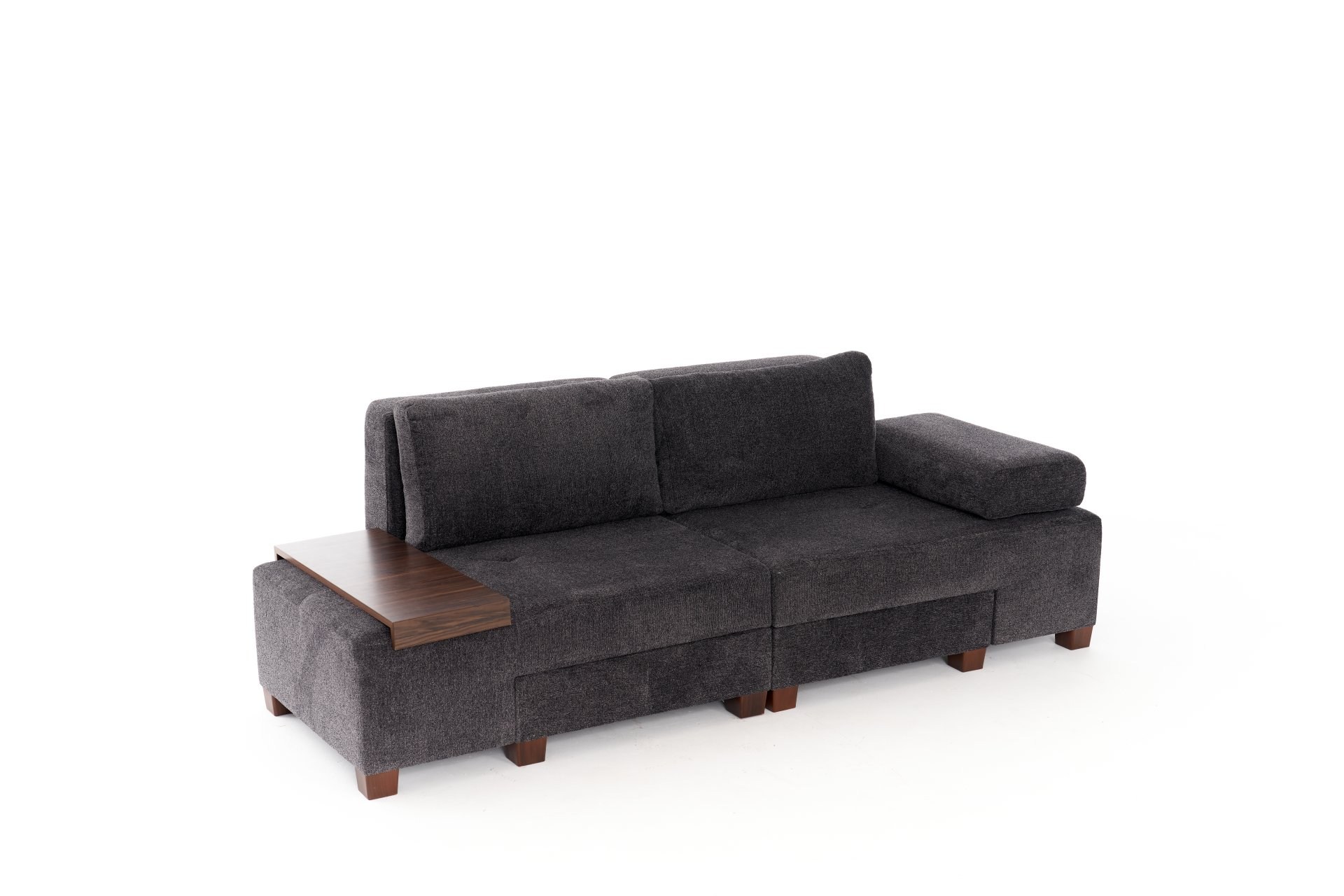 Perenna Sofa 3-Sitzer Chenille Anthrazit