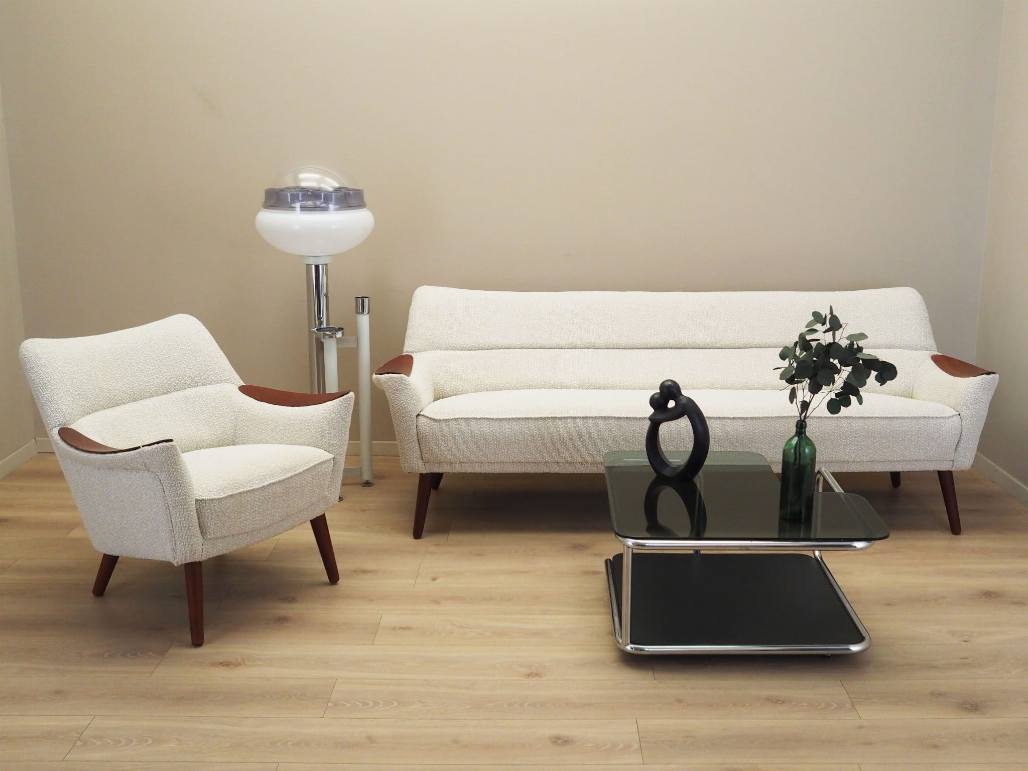 Wohnzimmer-Set Beige 1970er Jahre
