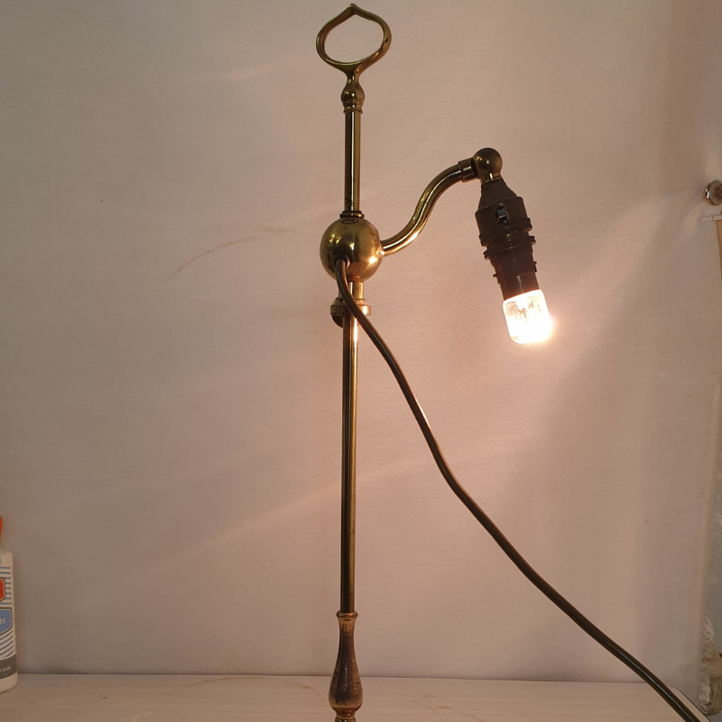 Vintage Tischlampe Messing Gold
