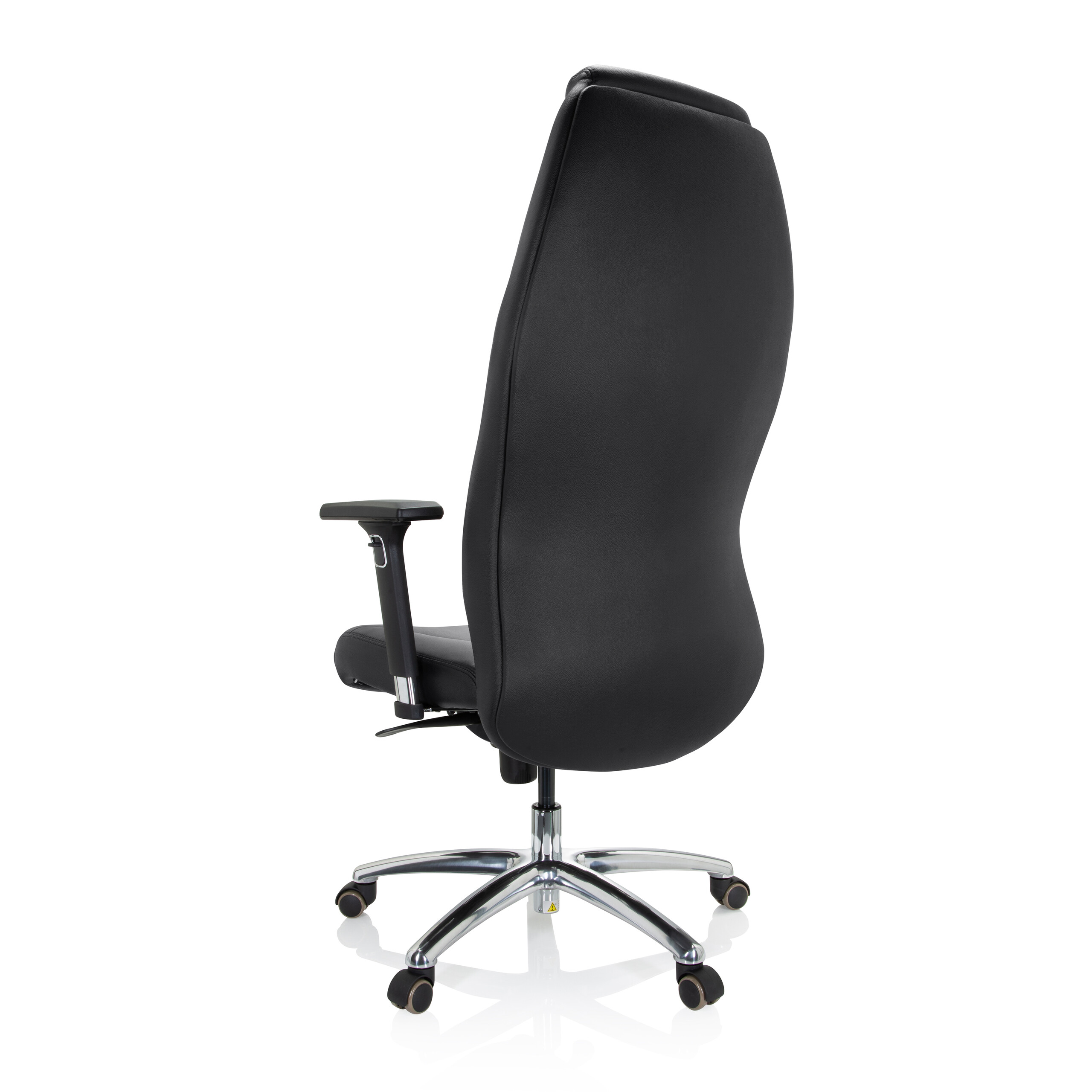 FERRARA Bürostuhl Leder Schwarz