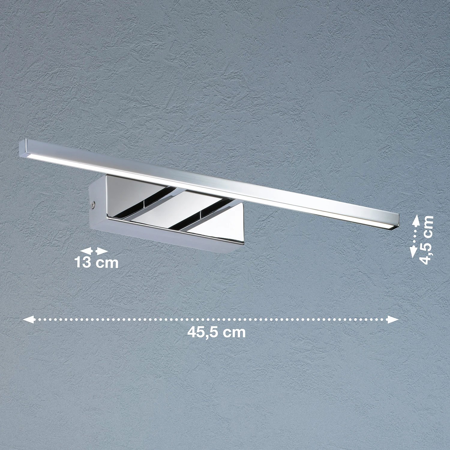 LED-Wandleuchte 1-flammig Acryl Metall Weiß