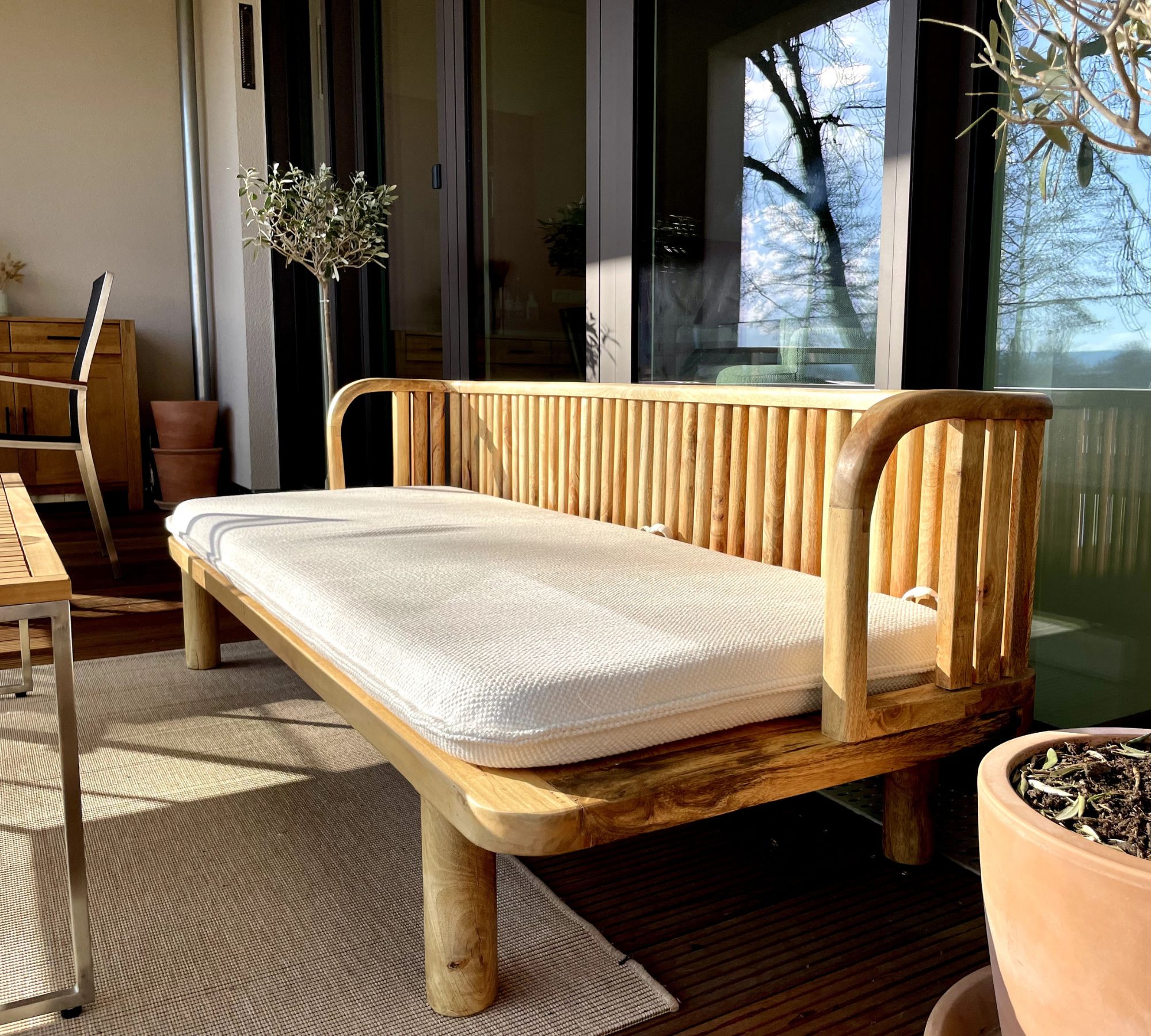 Morena Tagesbett Holz Braun