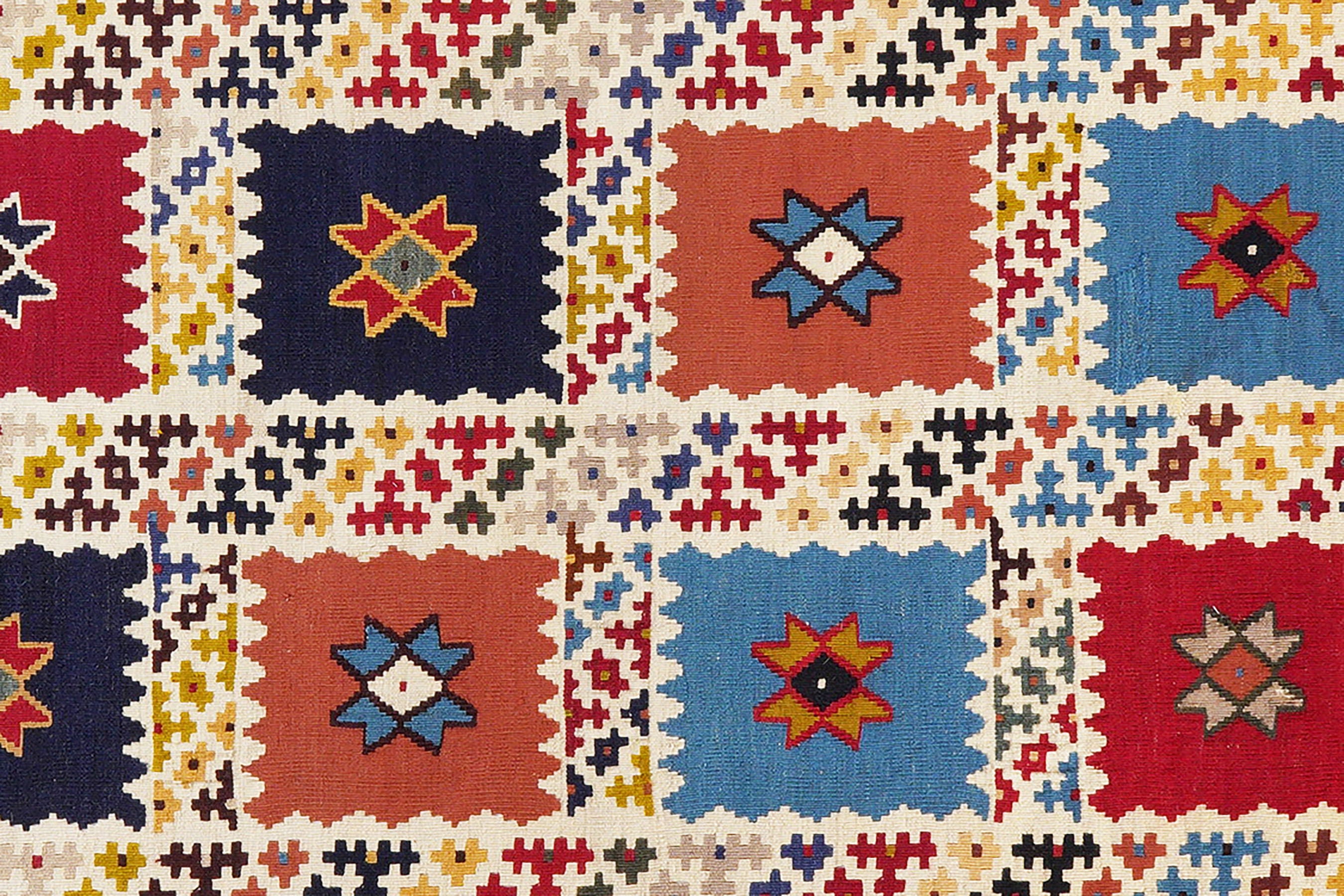 Kilim Gashgai Teppich Mehrfarbig