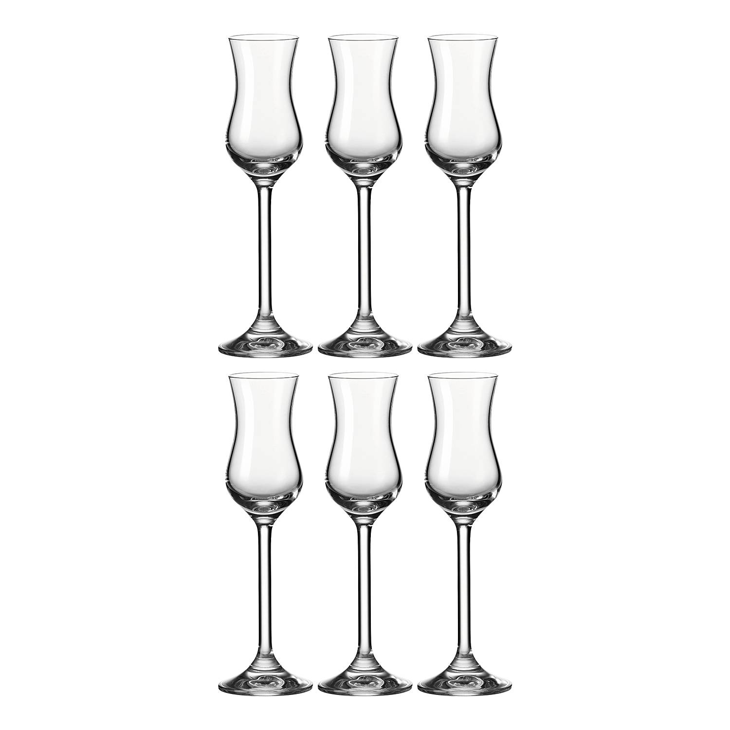 Grappaglas Daily 6er Set Kristallglas Transparent