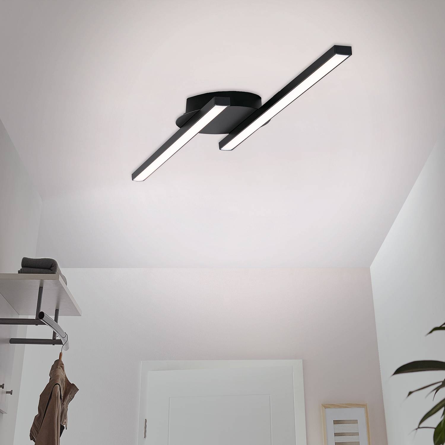 LED-Deckenleuchte Schwarz