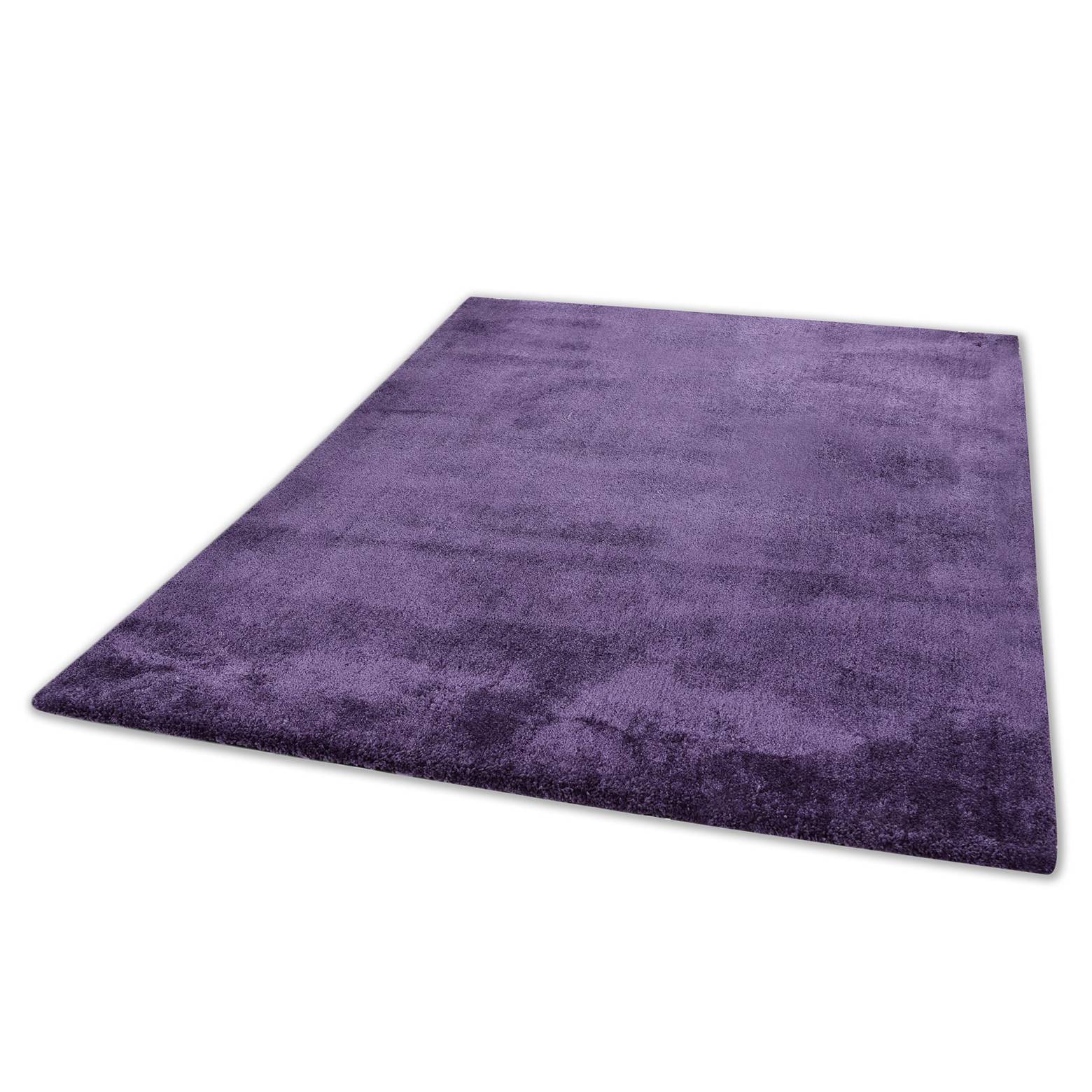 Hochflorteppich Cozy Uni Violett