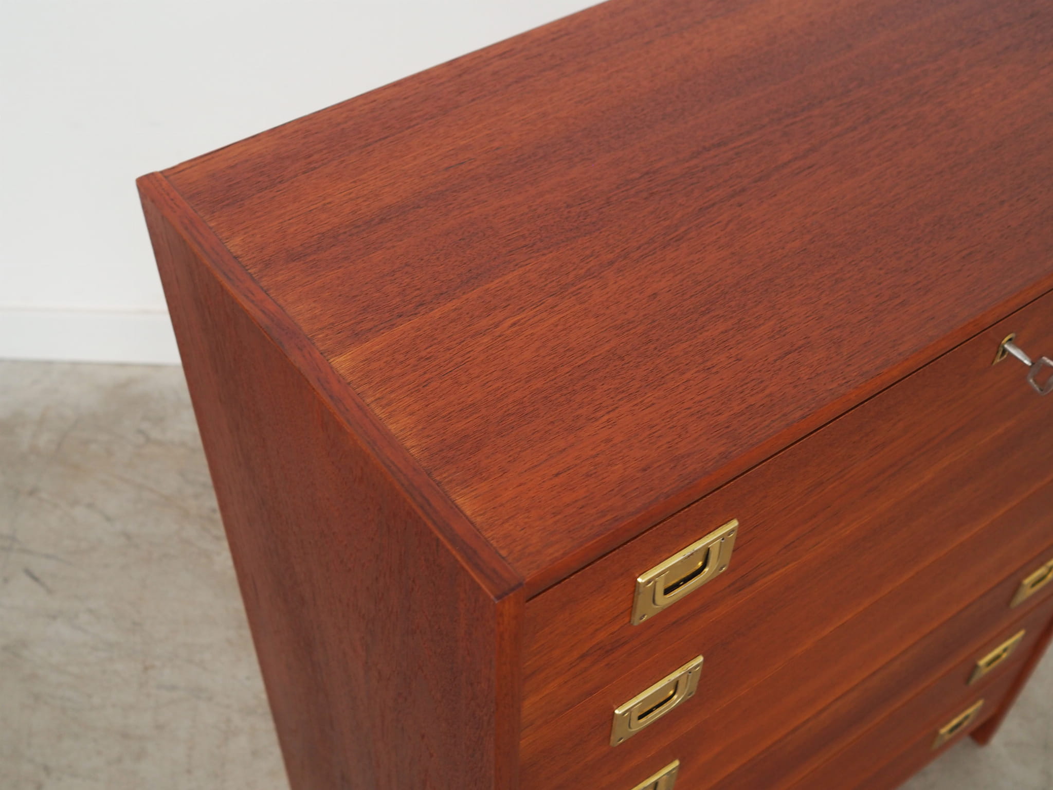 Vintage Chest of Drawers Teak Wood Brown 1960s