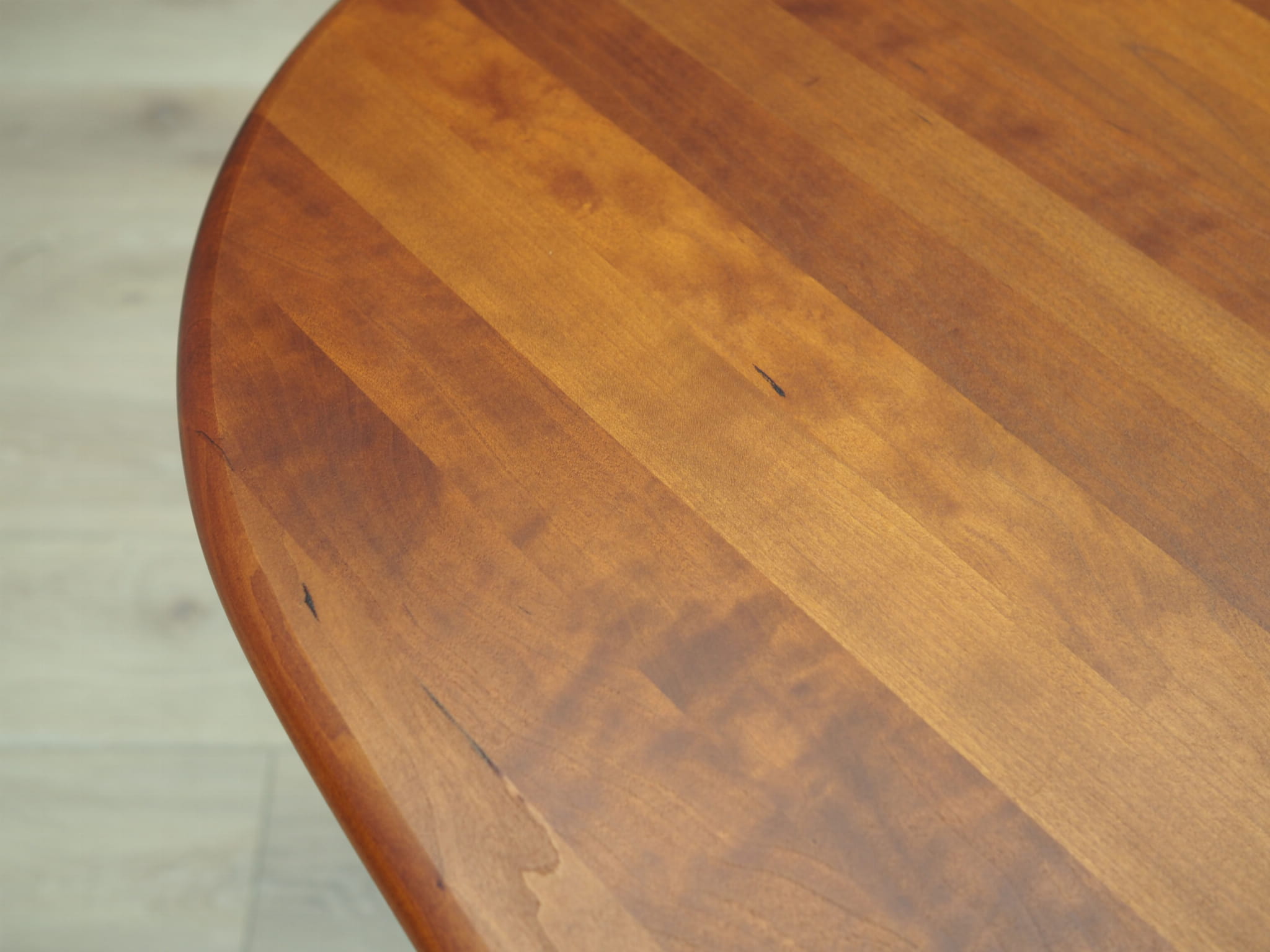 Vintage Cherry Wood Brown Table 1970s