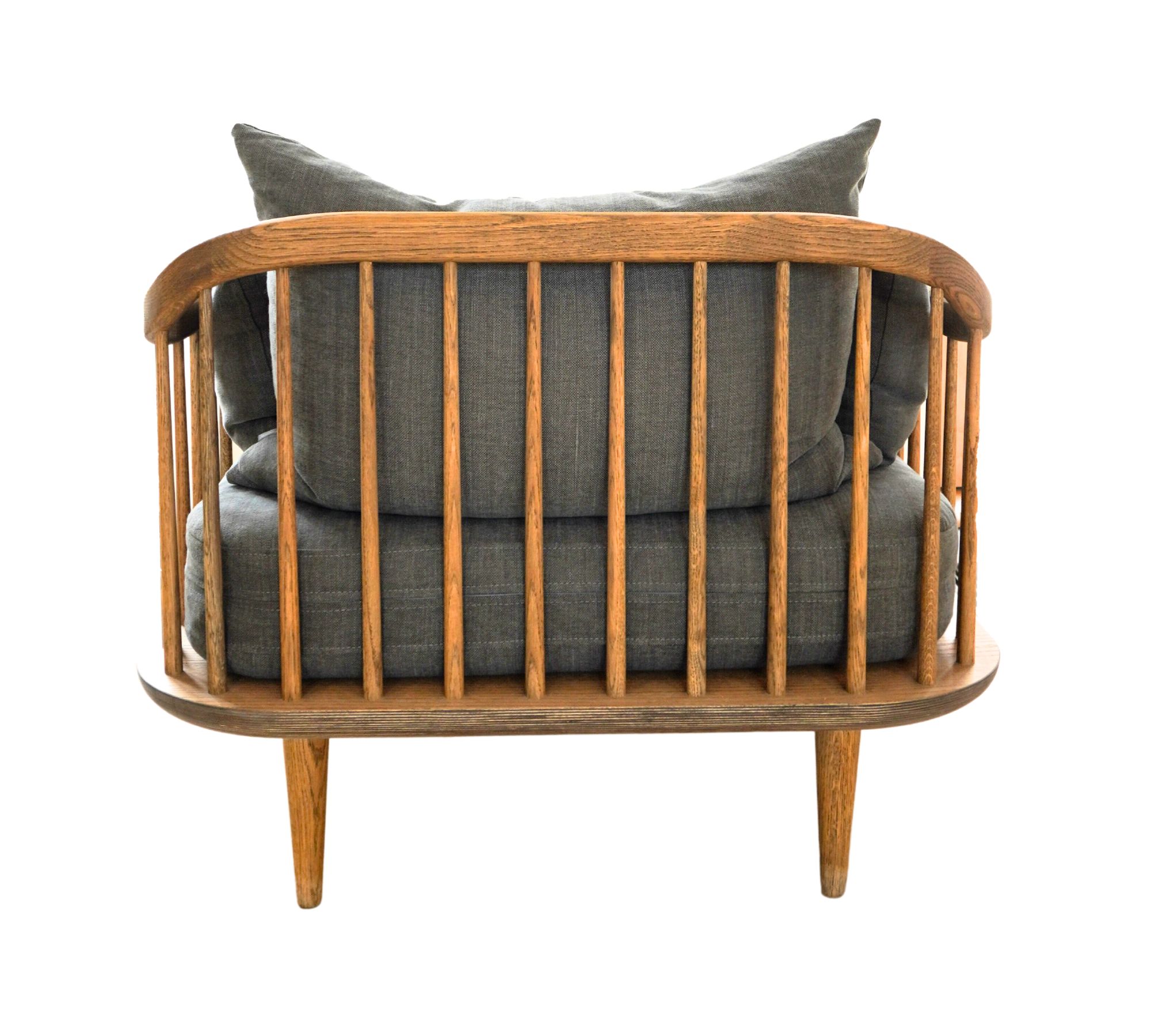 Fly SC1 Sessel Holz handgefertigt Textil Grau