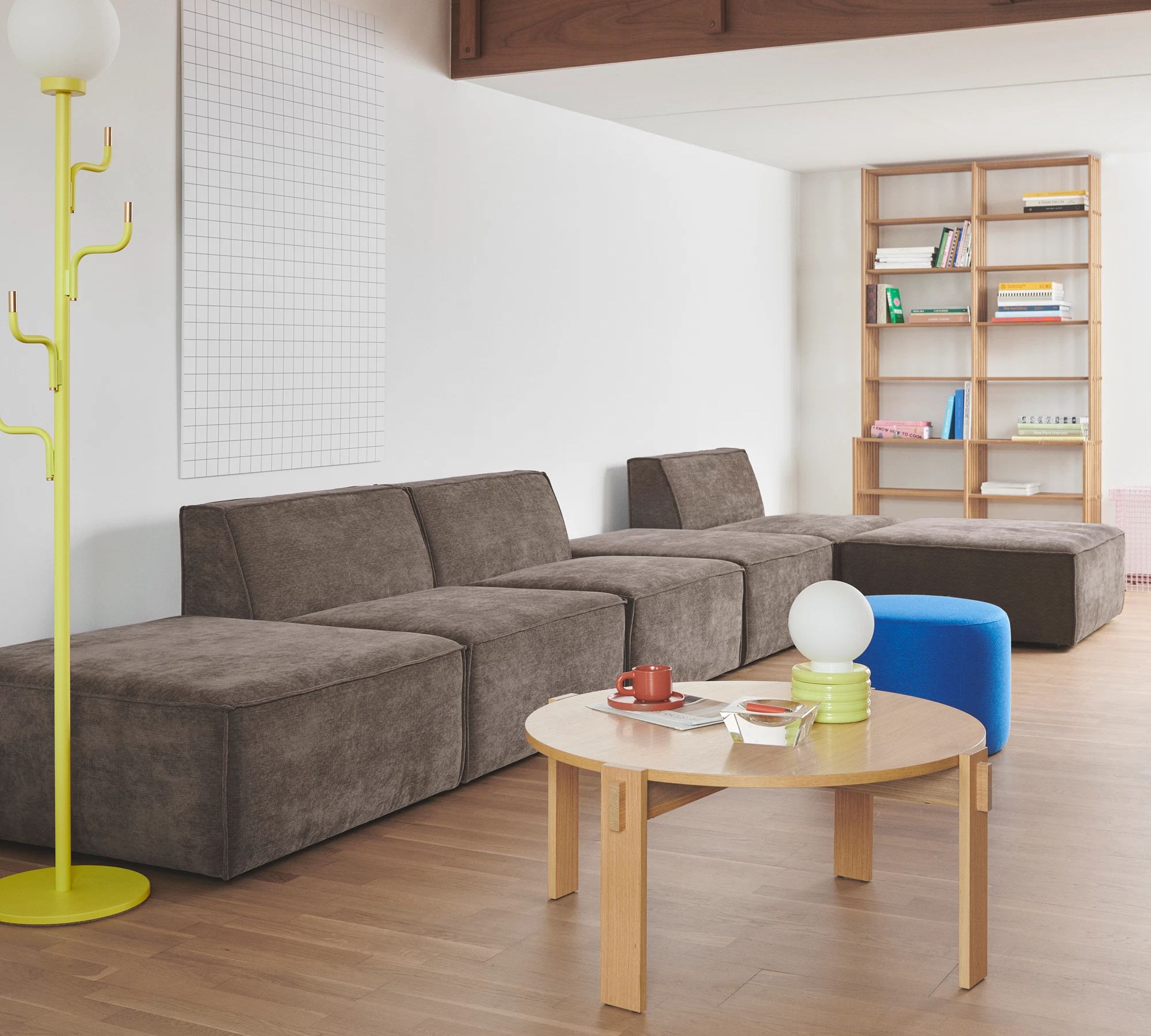 Dane 1-Sitzer Eckmodul Links Aulla Cacao