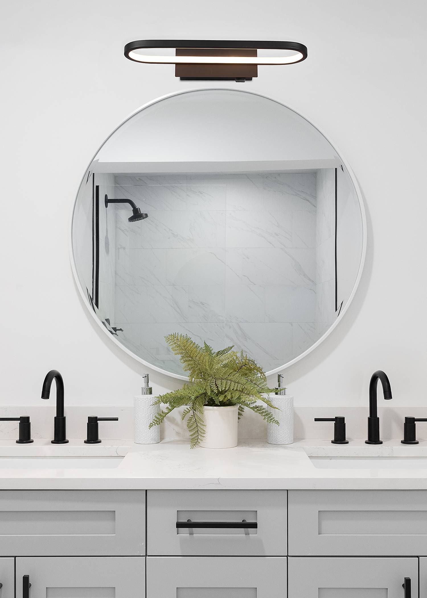 LED-Wandleuchte Gianni Typ B Silikon Eisen