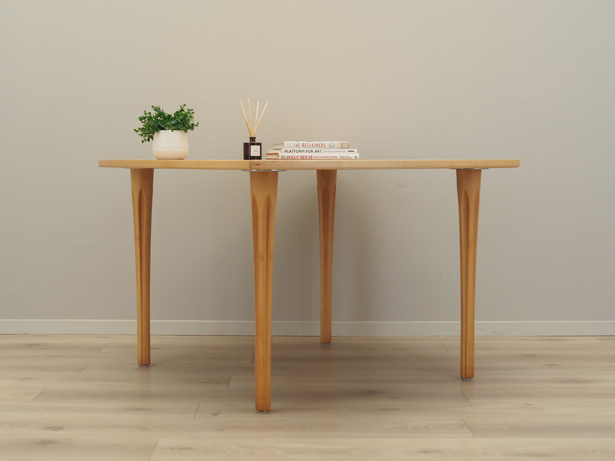 Vintage Table Beech wood Brown 1970s