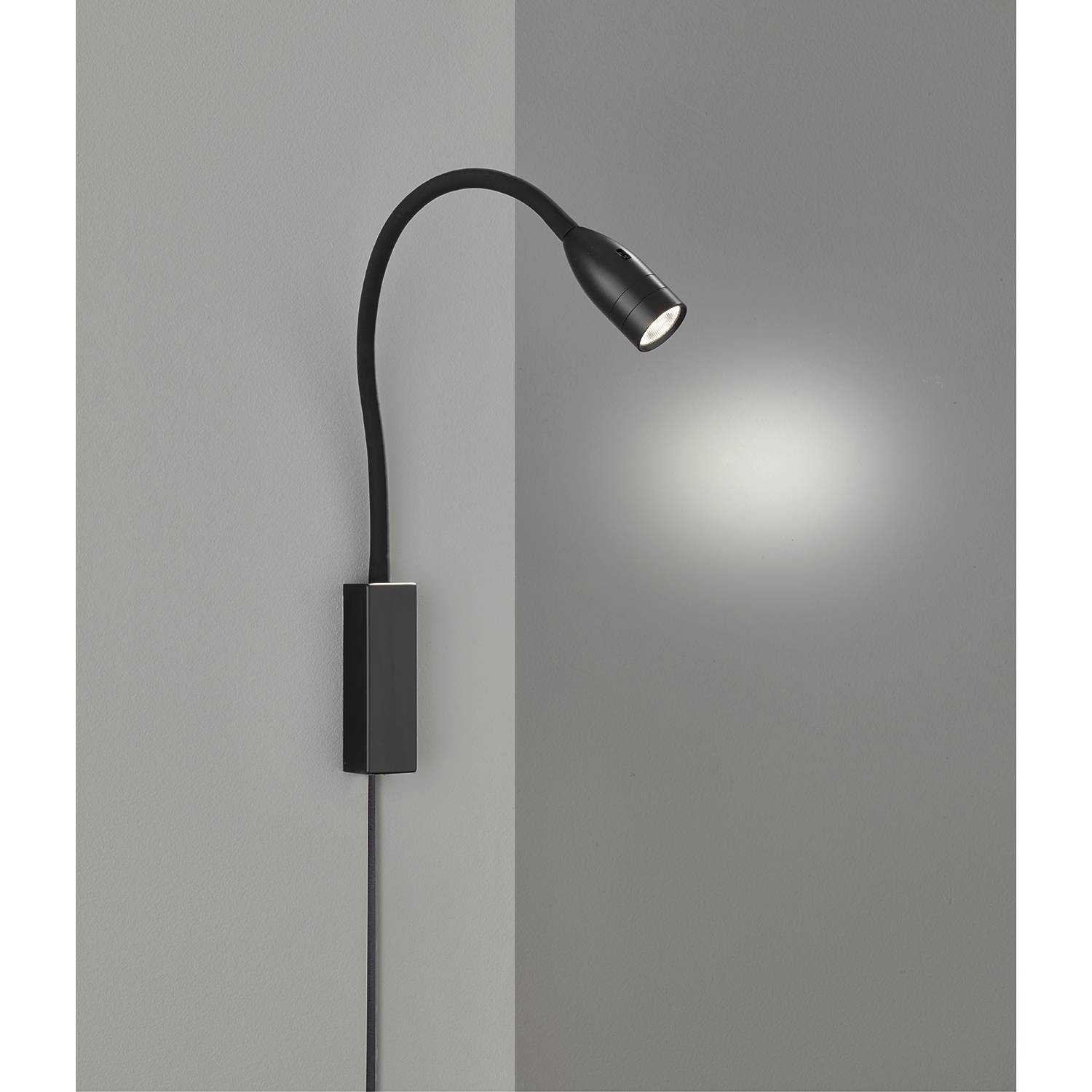 LED-Wandleuchte Maripa II Schwarz