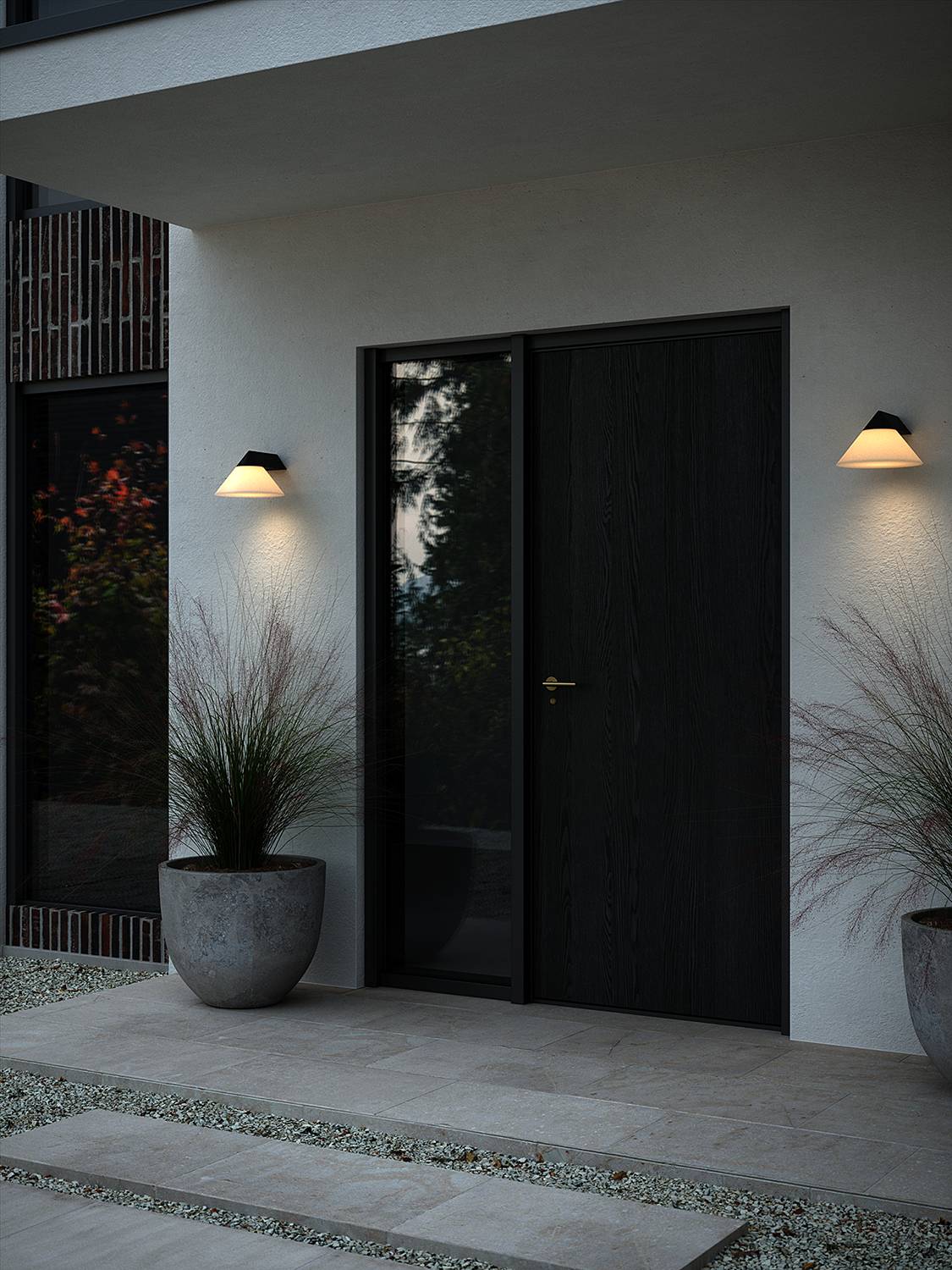 Wandleuchte Linas Aluminium Weiß