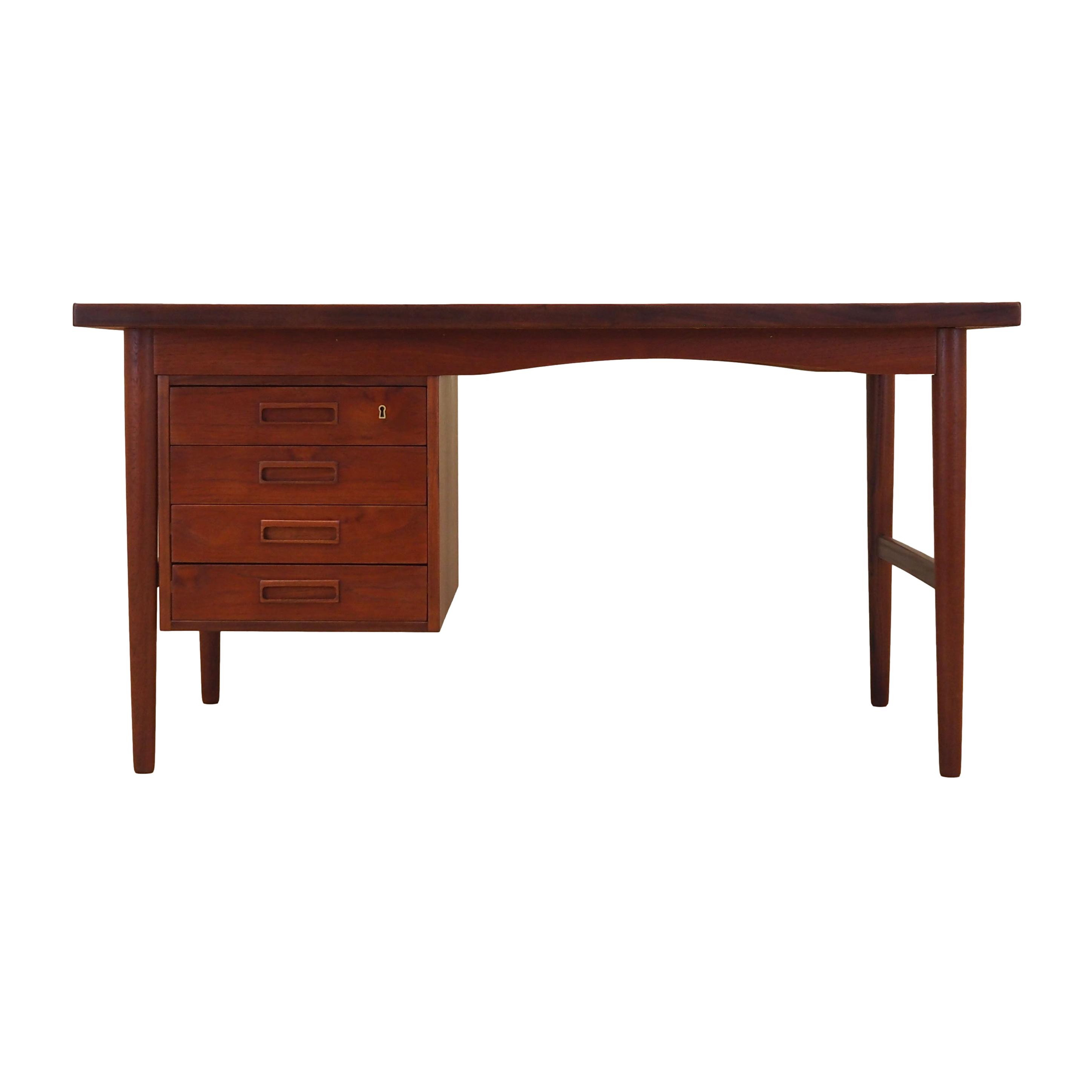 Schreibtisch Teakholz 1970er Jahre