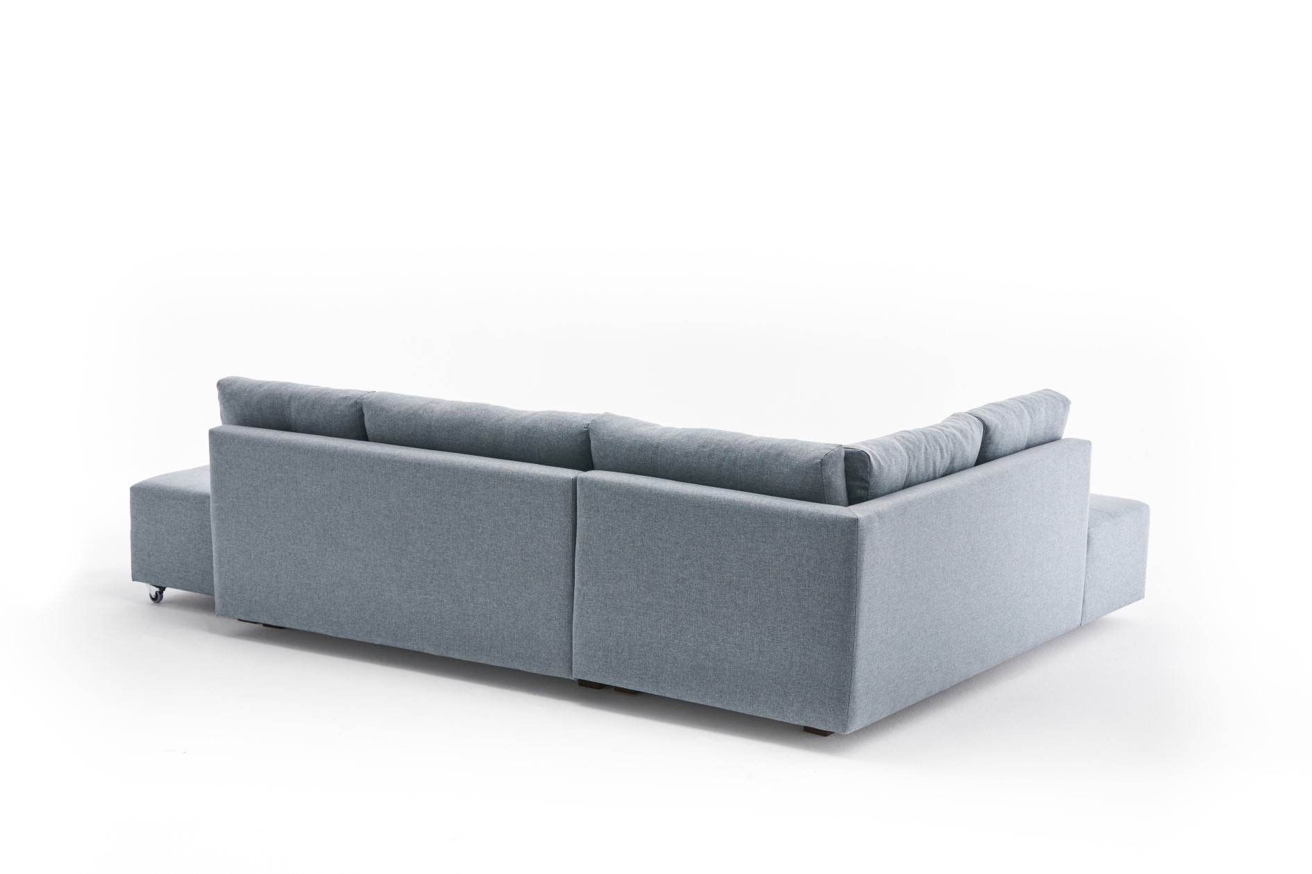 Schlafsofa Links Polyester Holz Hellblau