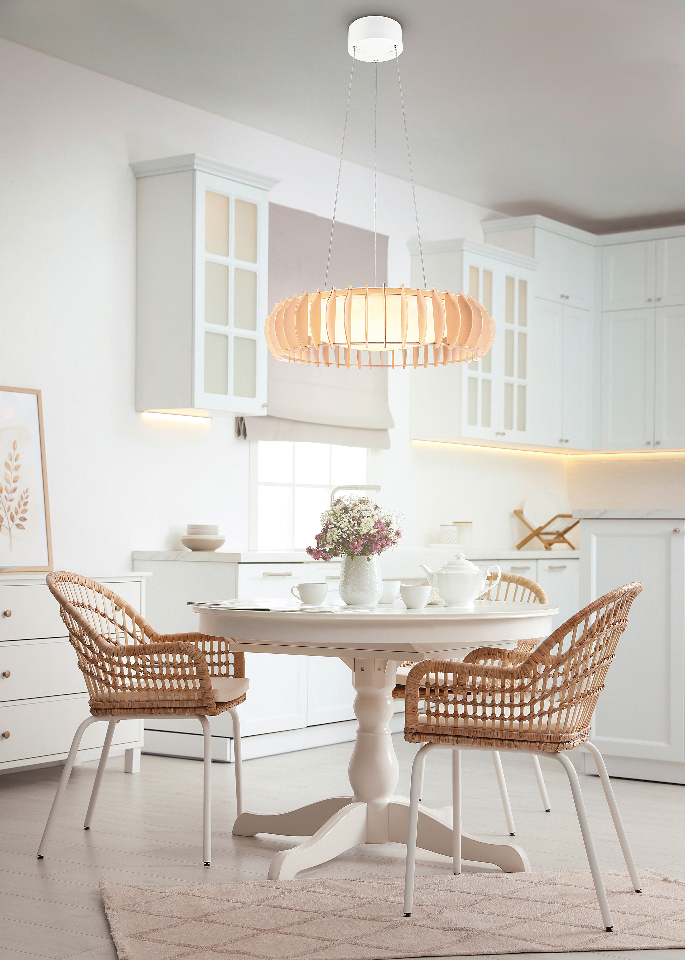 LED pendant light Monte White