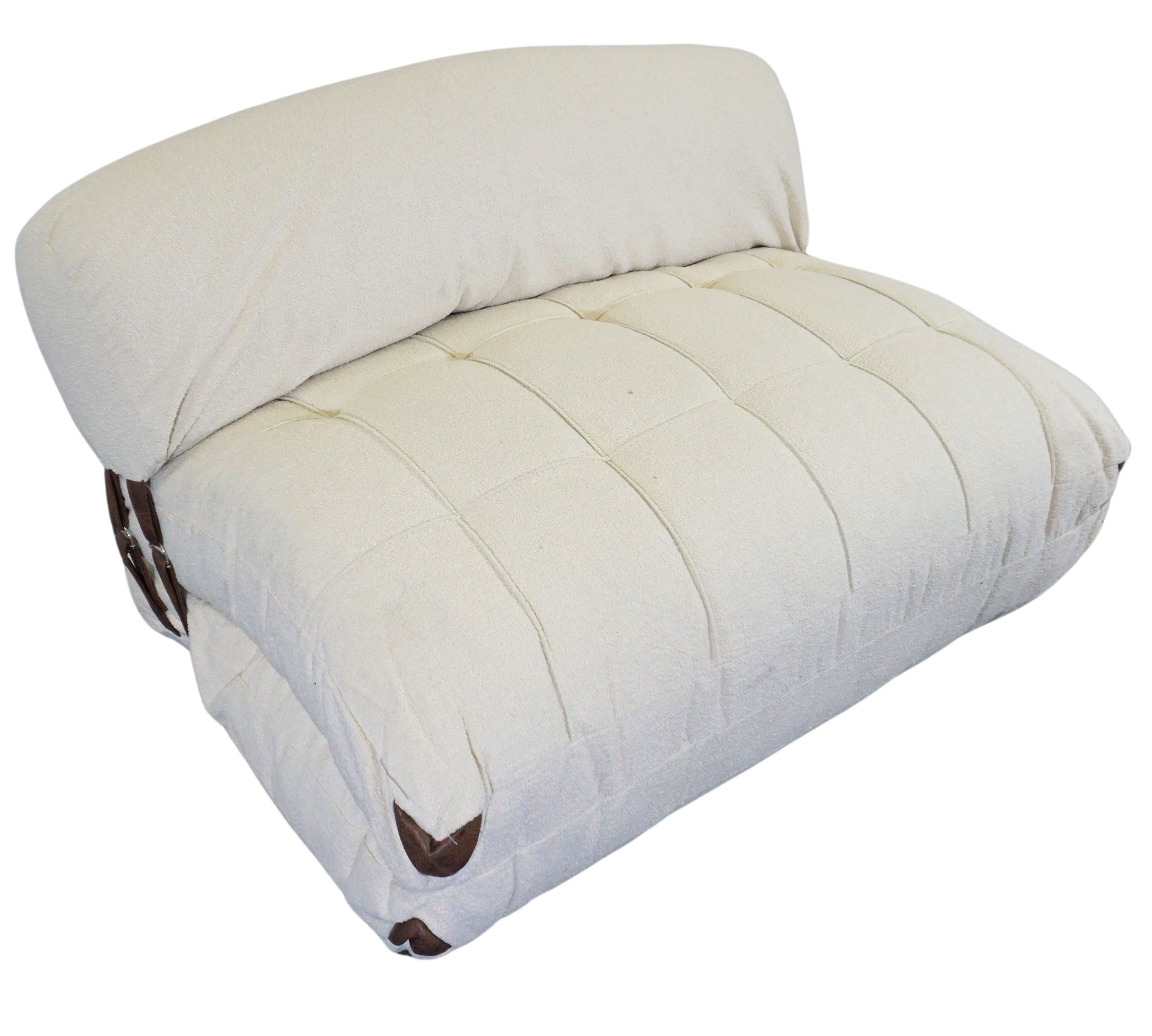 Schlafsofa 2-Sitzer Creme
