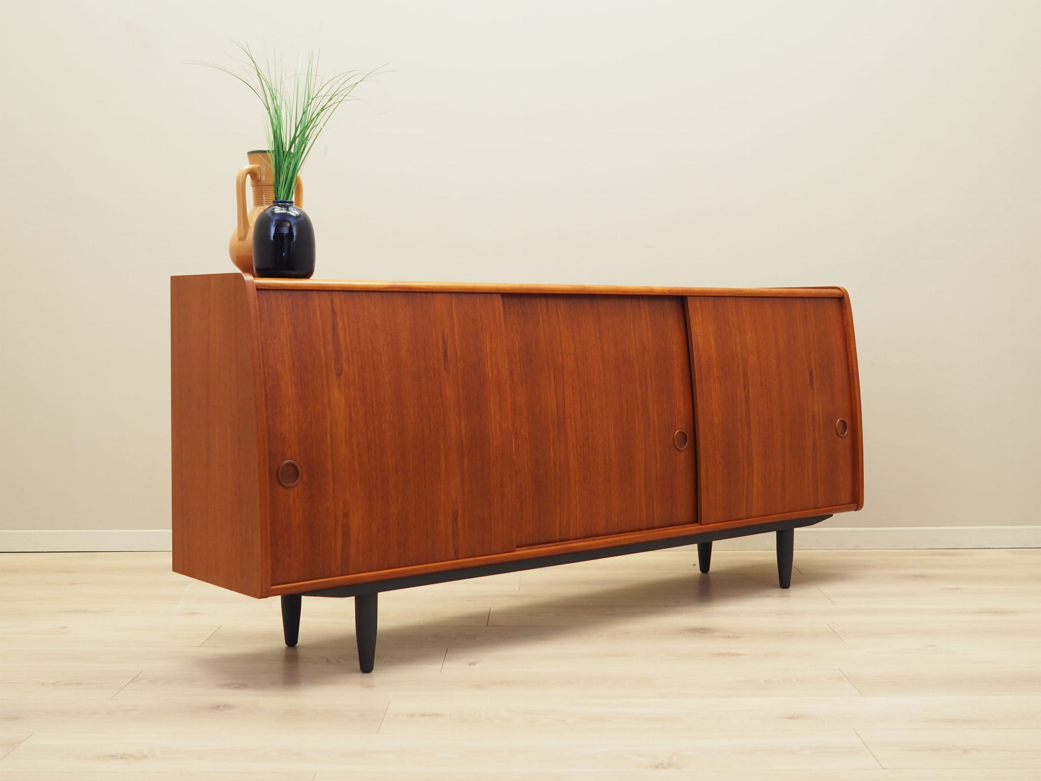 Vintage Sideboard Teakholz Braun 1970er Jahre