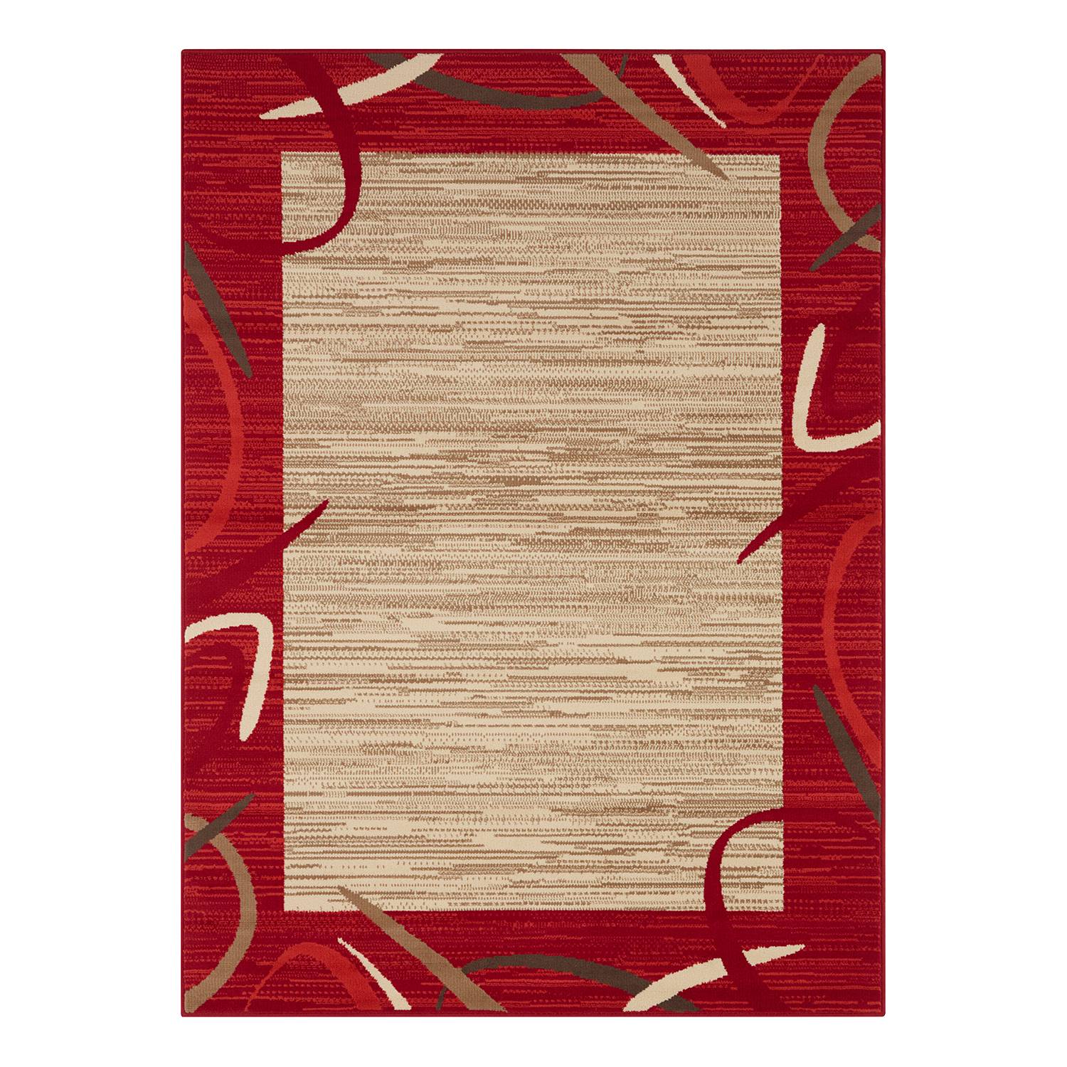 Kurzflorteppich Bezons Rot 80 x 150 cm