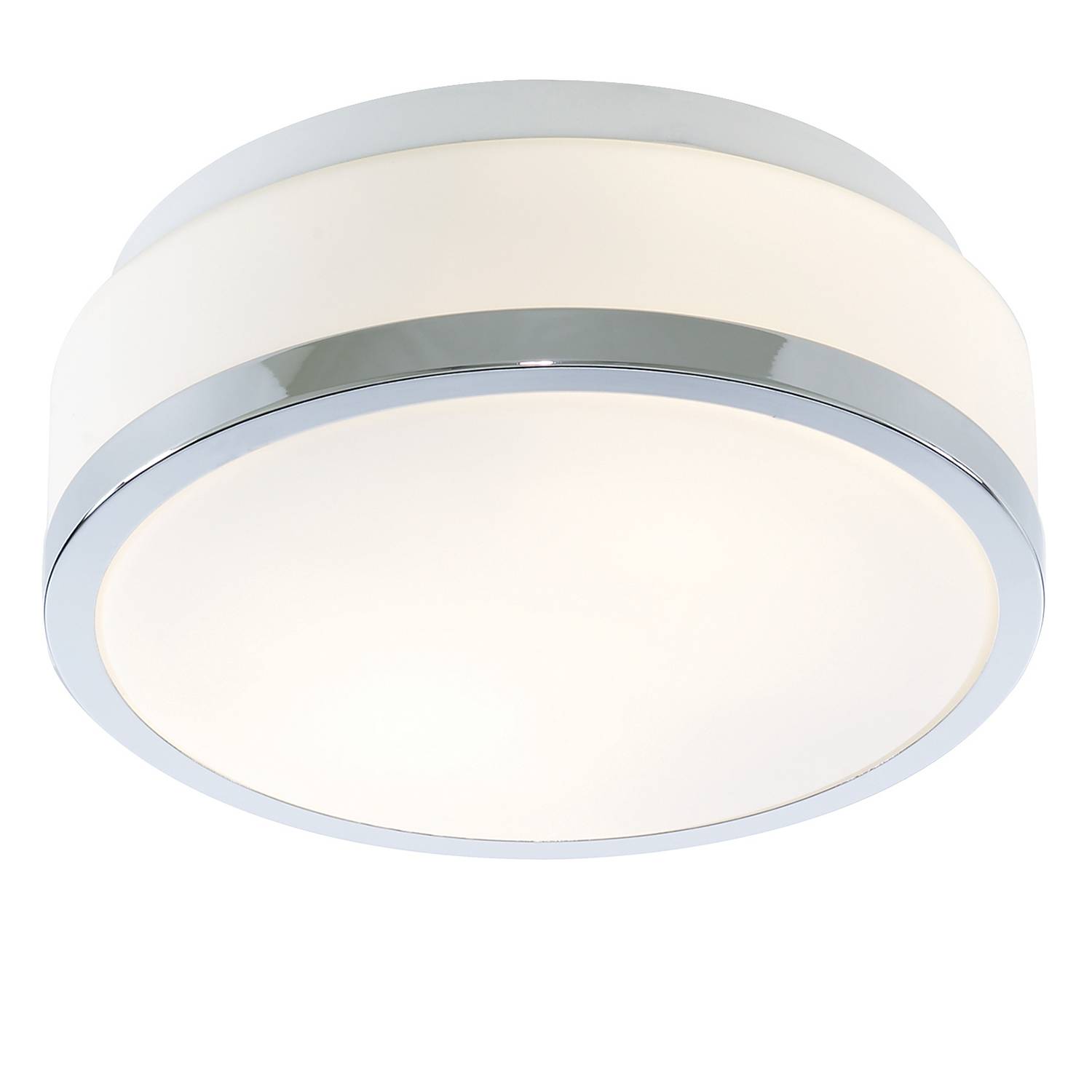 Badleuchte Discs II Milchglas Weiß