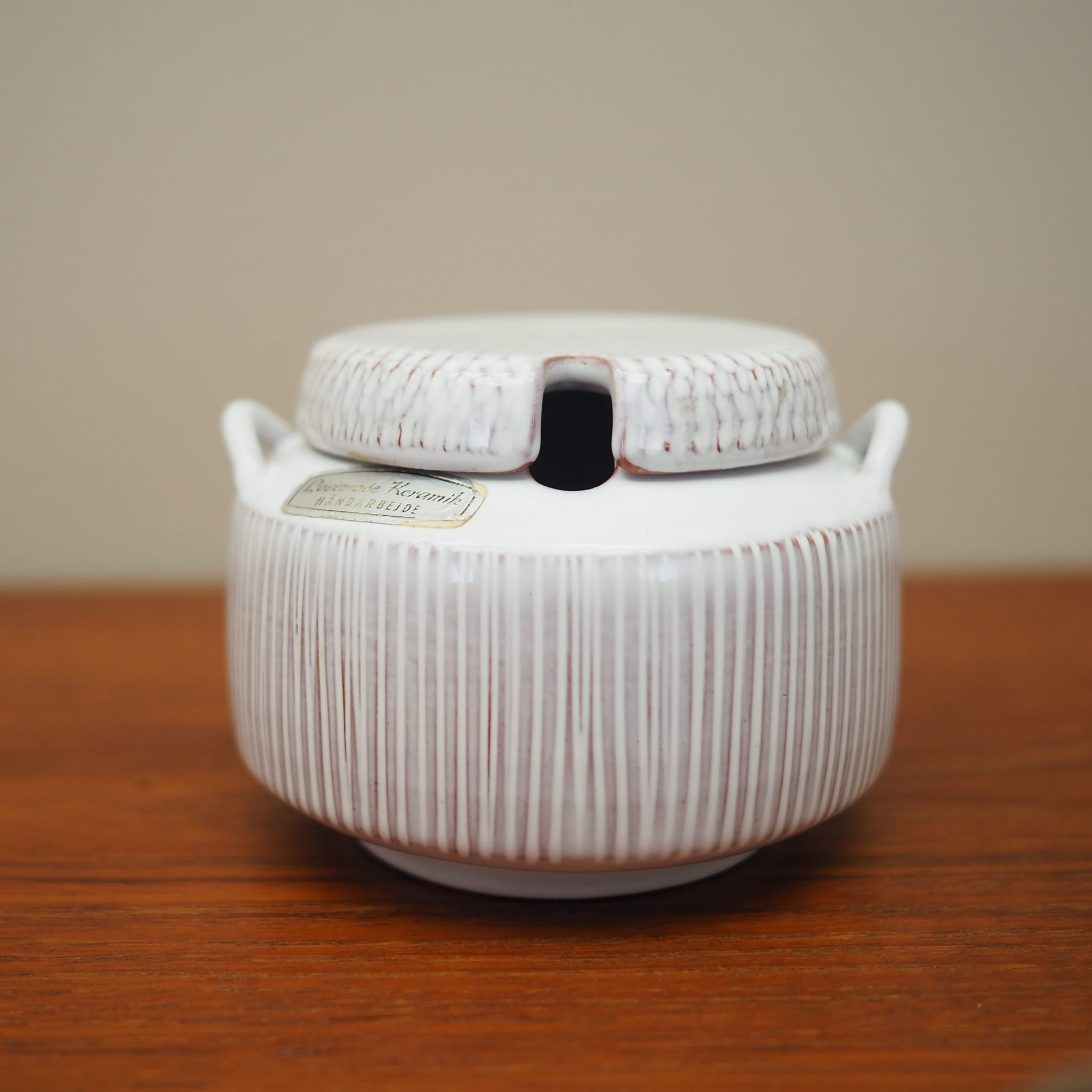 Vintage sugar bowl ceramic 1970s