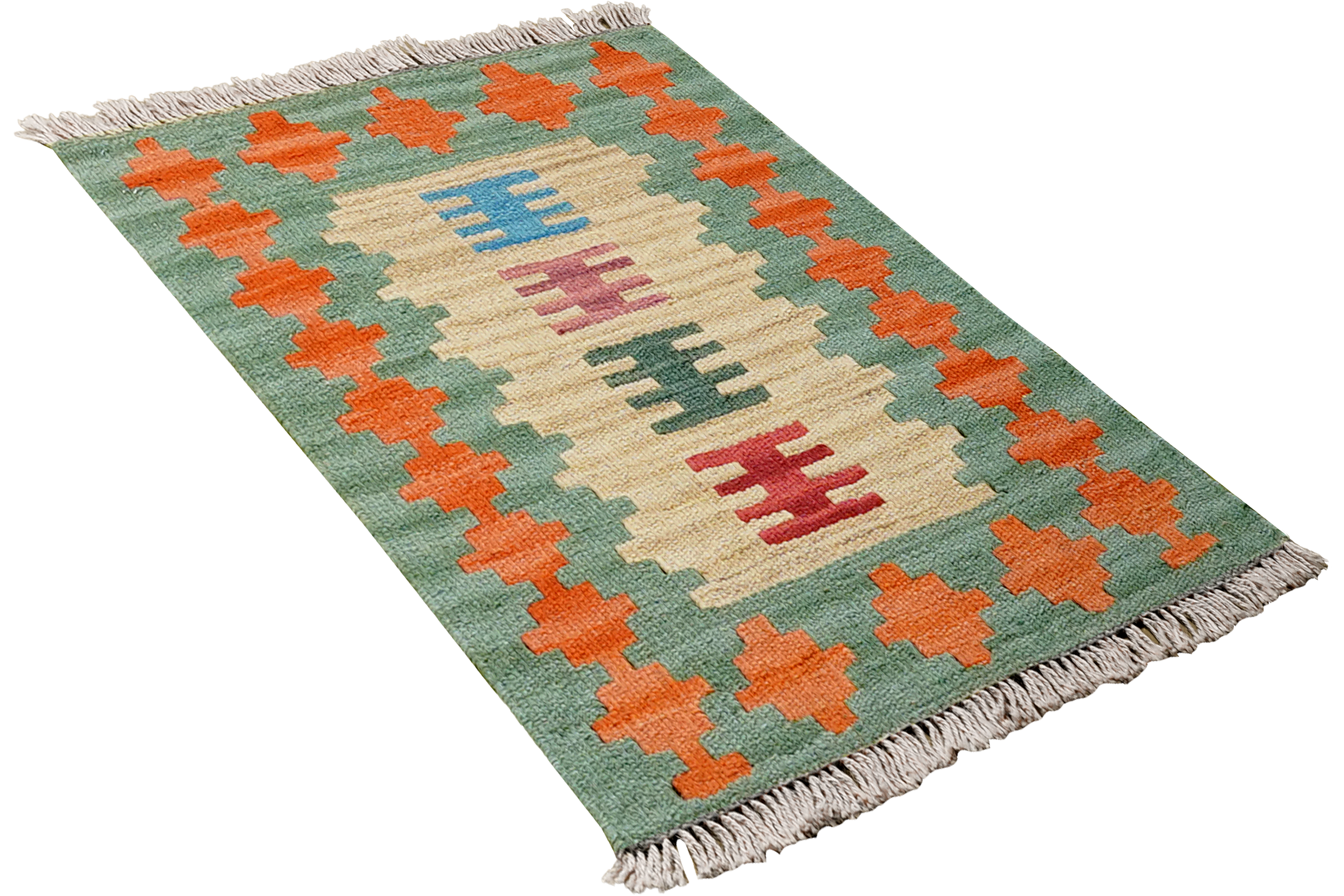 Kilim Gashgai Teppich Mehrfarbig