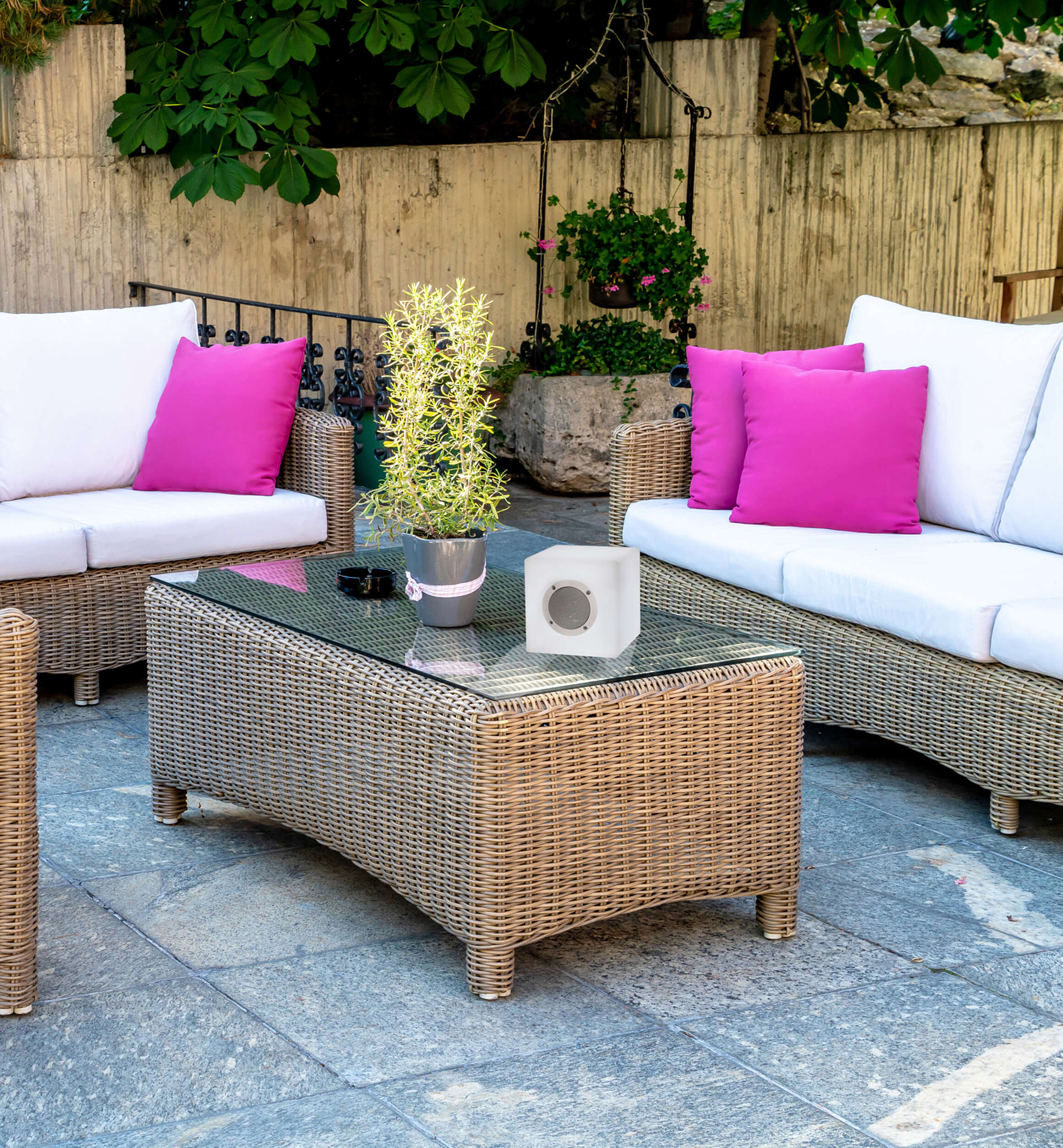 LED-/Bluetooth Würfel Cube Weiß