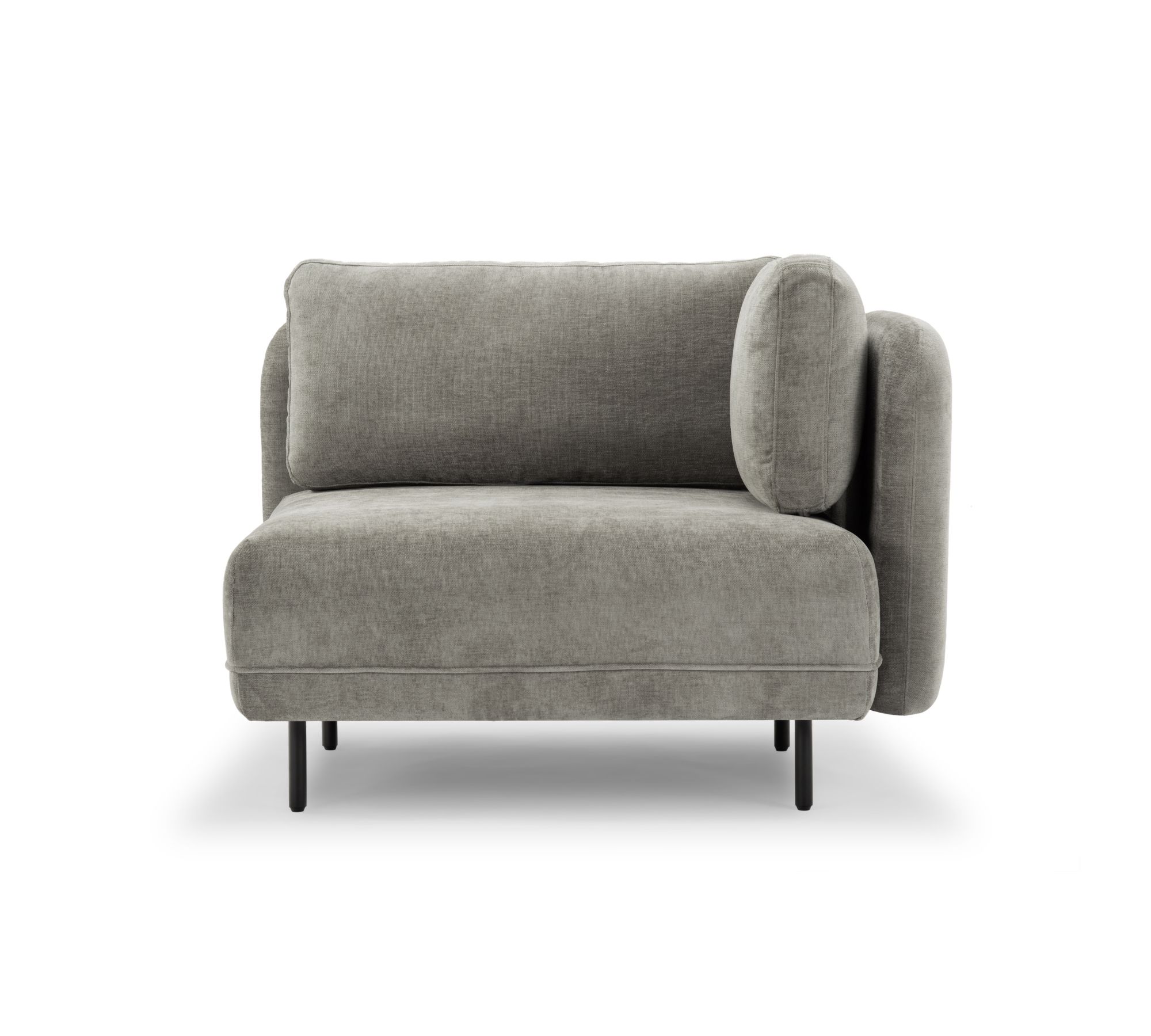 Ellis 1-seater module removable armrest Planet Grey Green