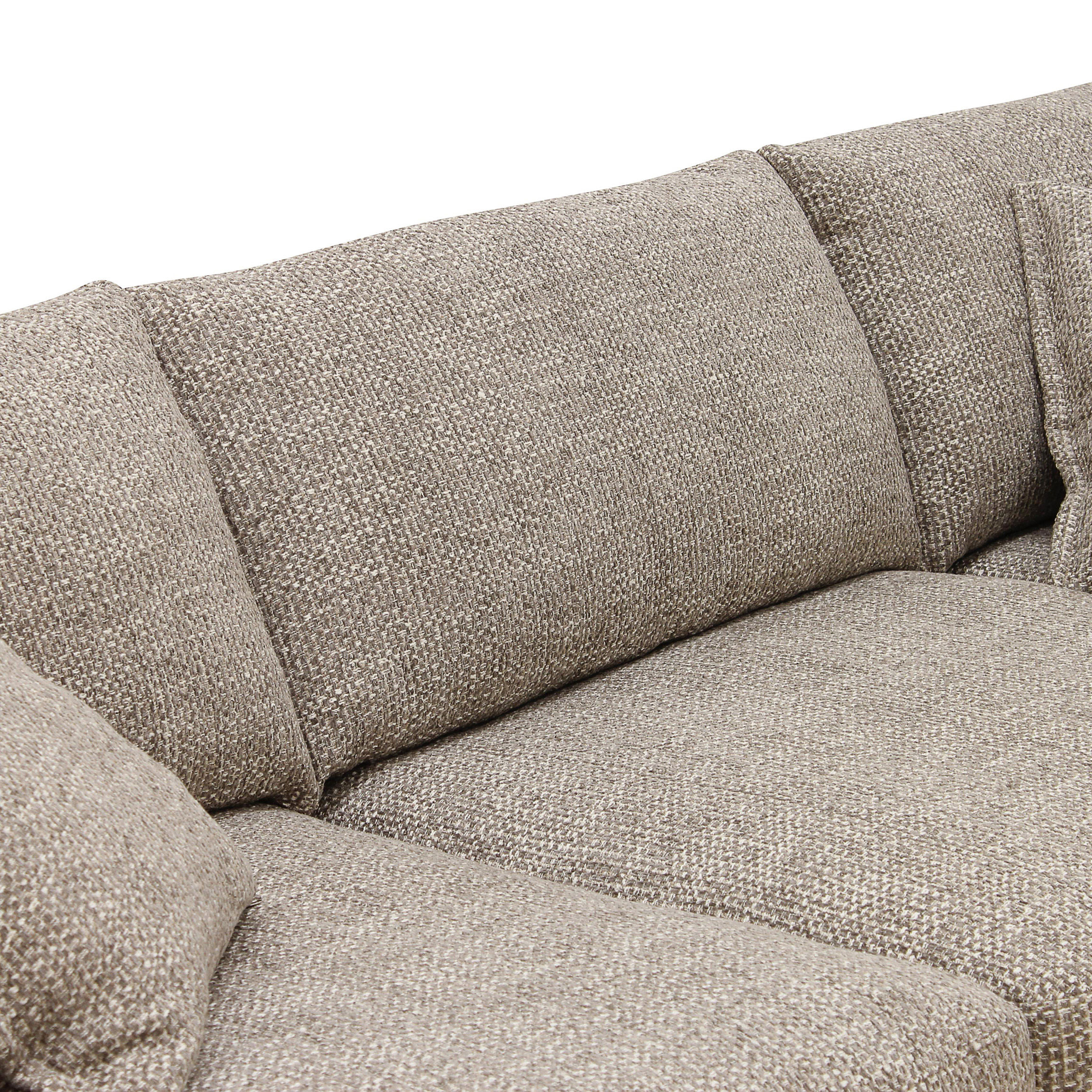  Ecksofa Harper 3-Sitzer Rechts Hellbraun
