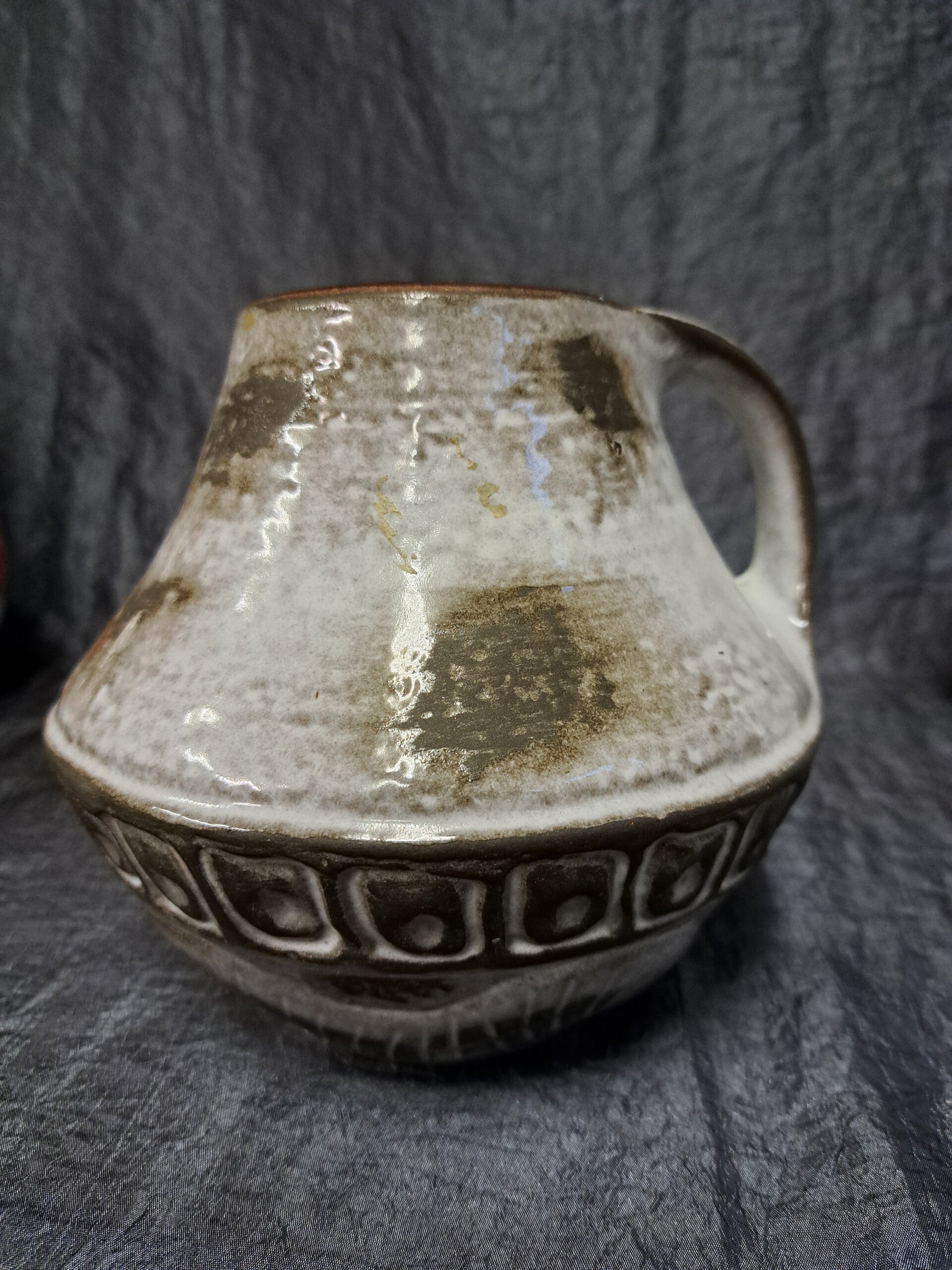 Vintage Vase Keramik Mehrfarbig