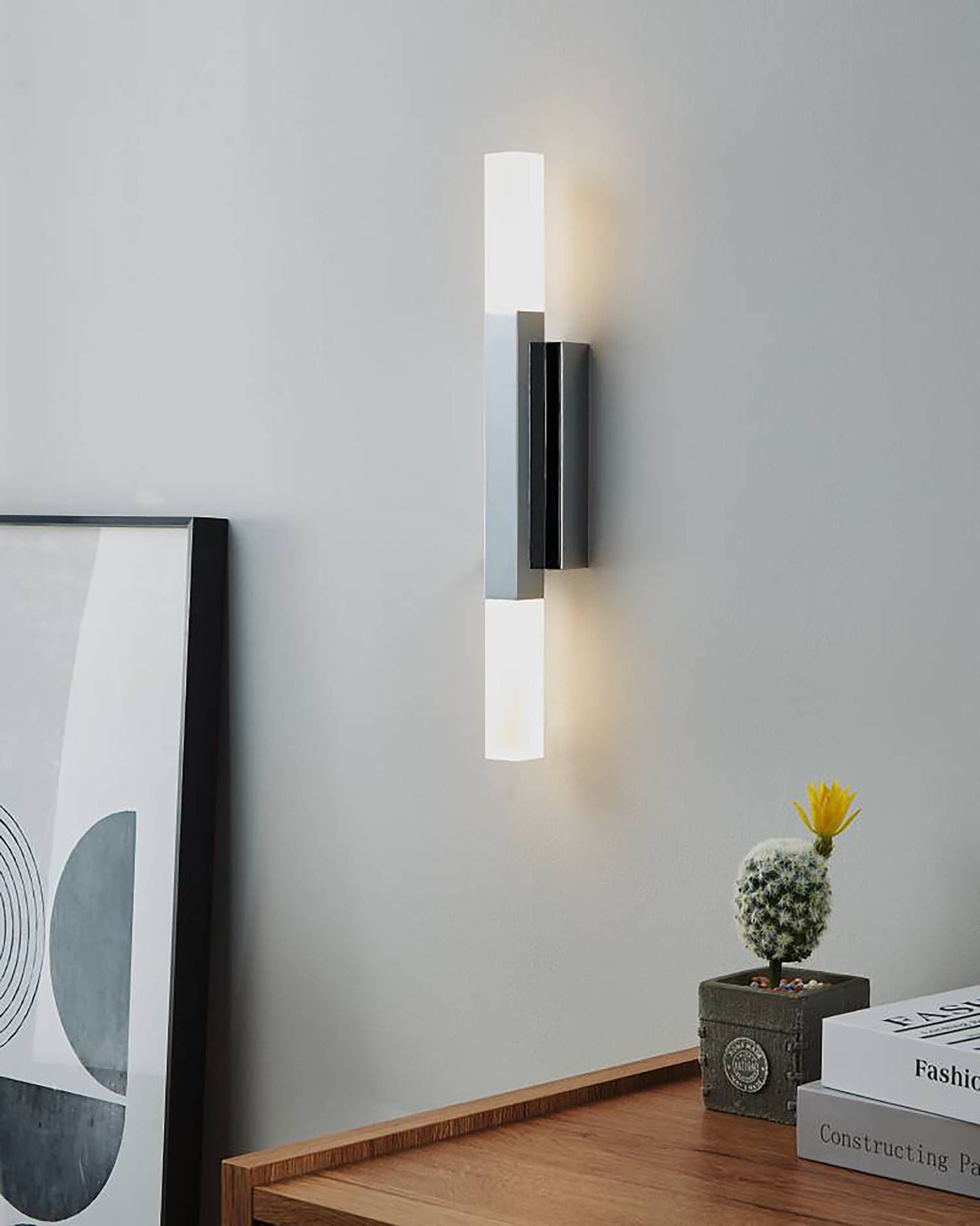 Alcudia Wall Lamp Steel Polycarbonate 2-light