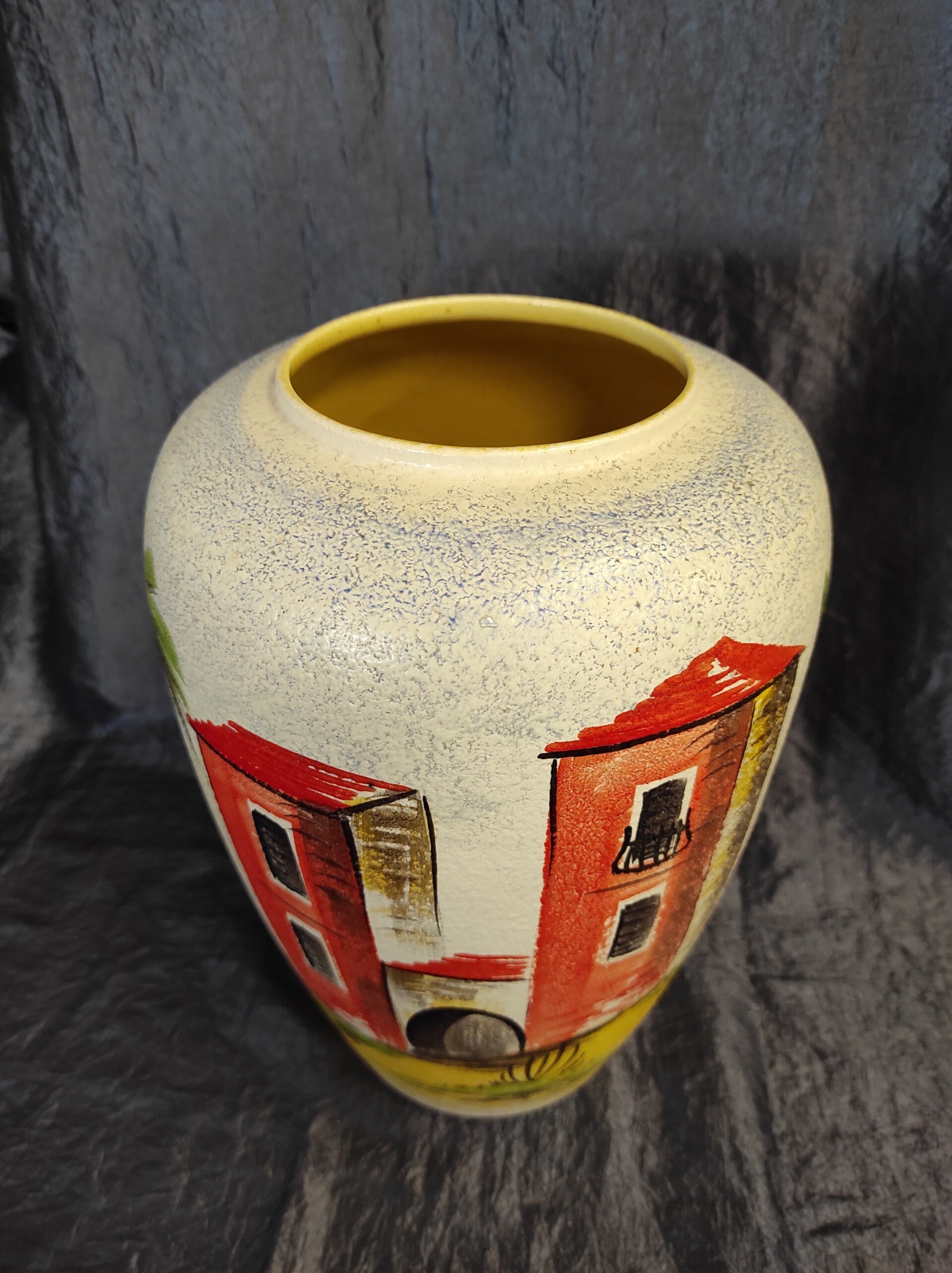 Vintage Vase Keramik Mehrfarbig