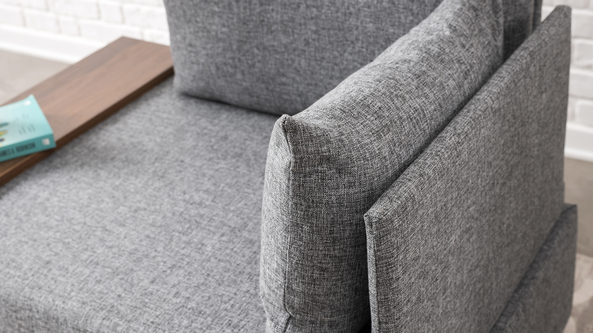 1-seater module right gray