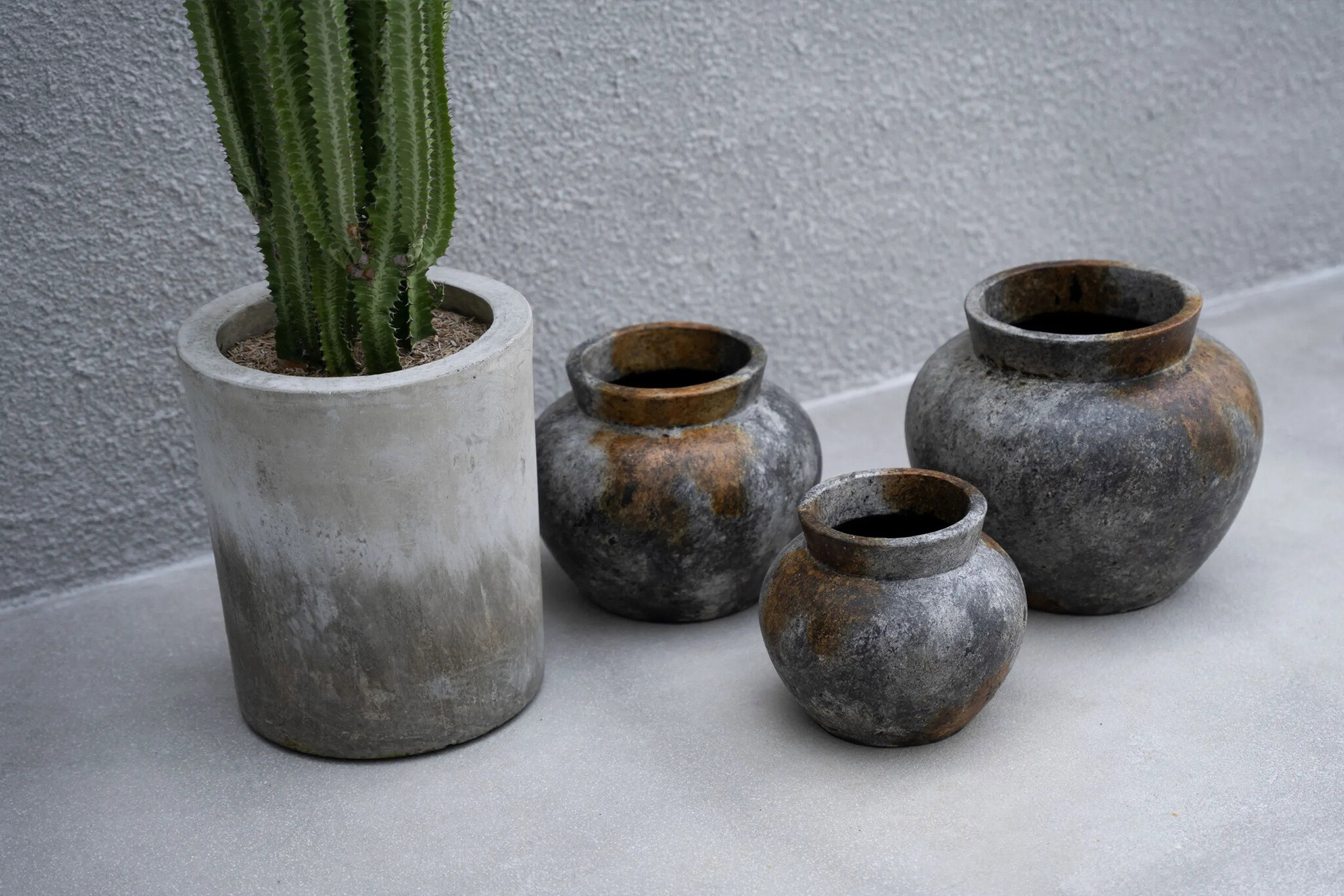 Funky Vase Grau