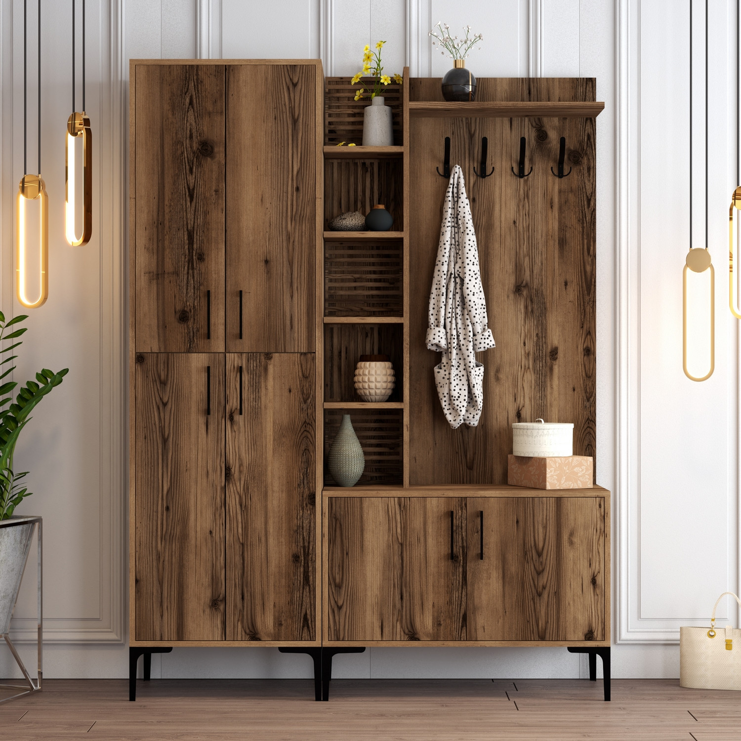 Extend Wardrobe Walnut Brown 150cm x 200cm