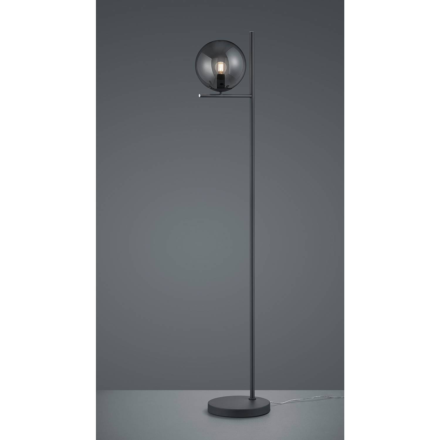 Stehleuchte Pure II Glas / Aluminium 1-flammig