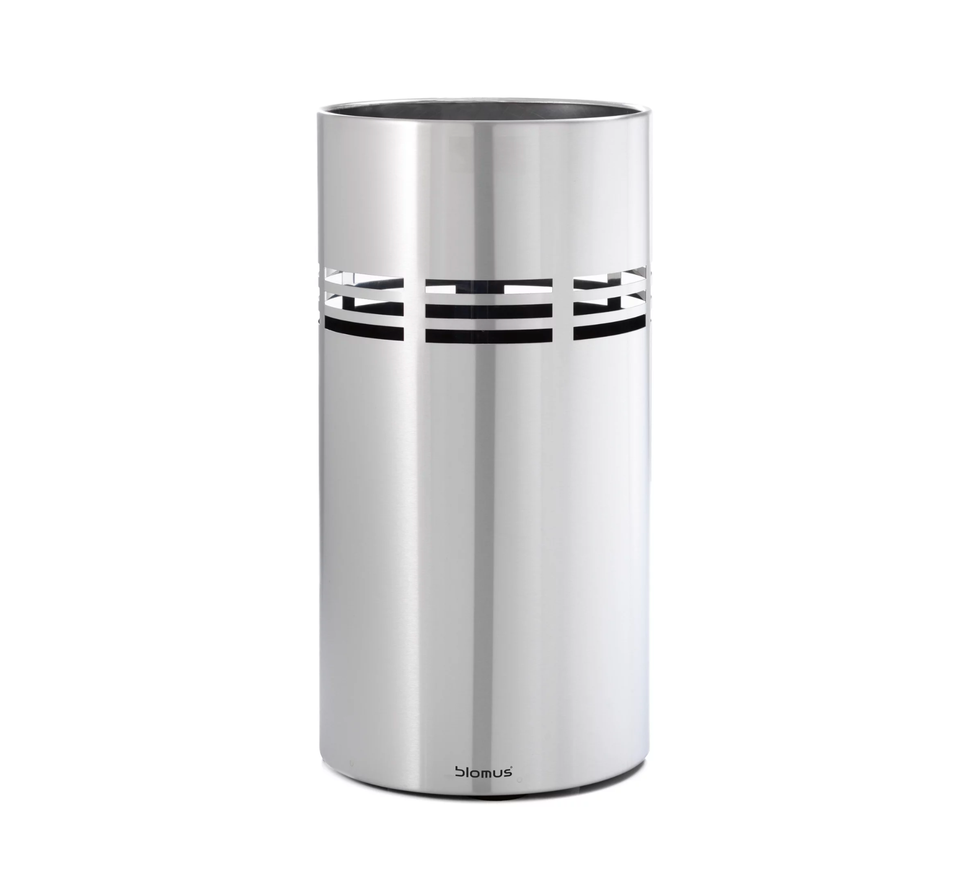 Slice Papierkorb Edelstahl Matt Höhe 50 cm 65254