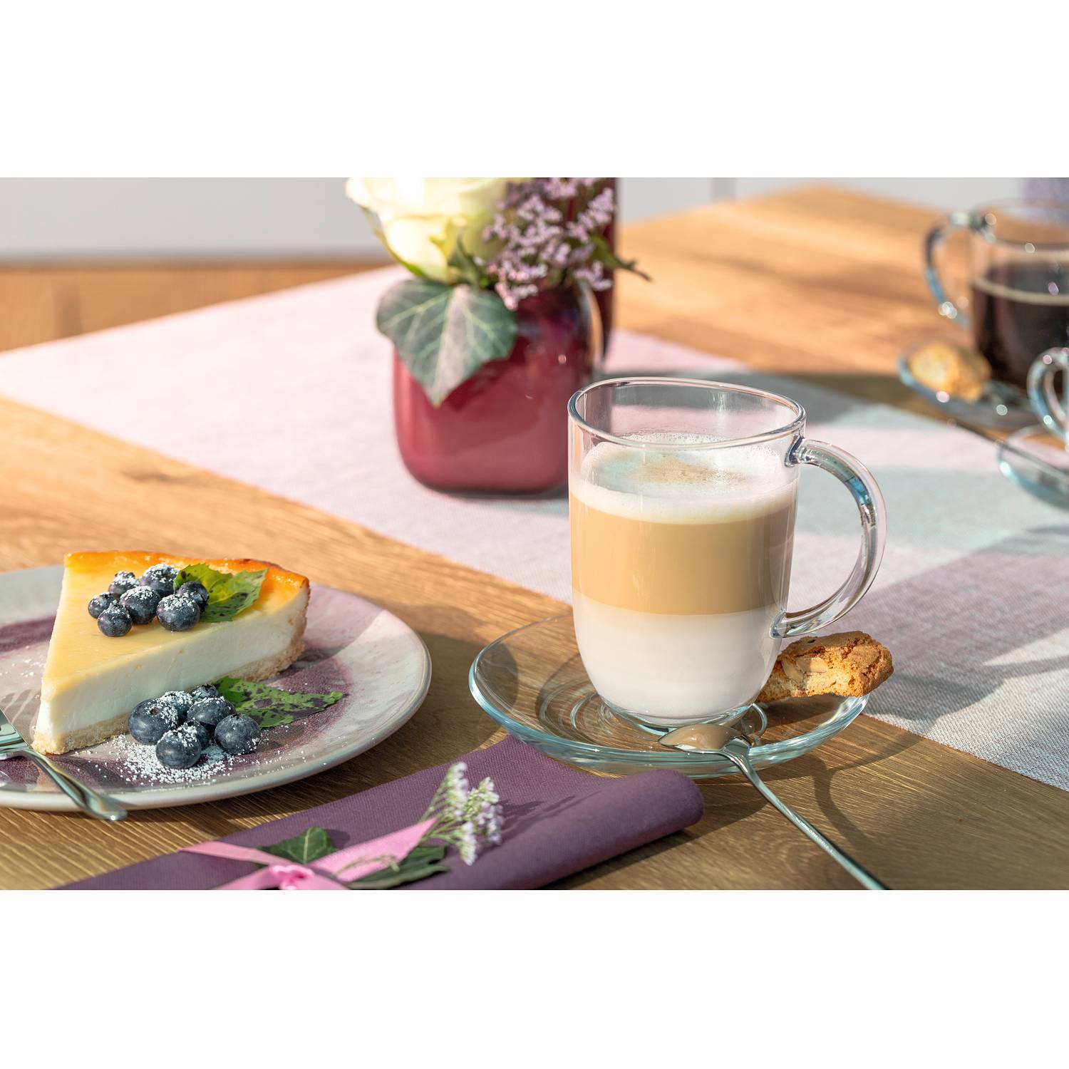 6x Tasse Napoli I Transparent Klarglas