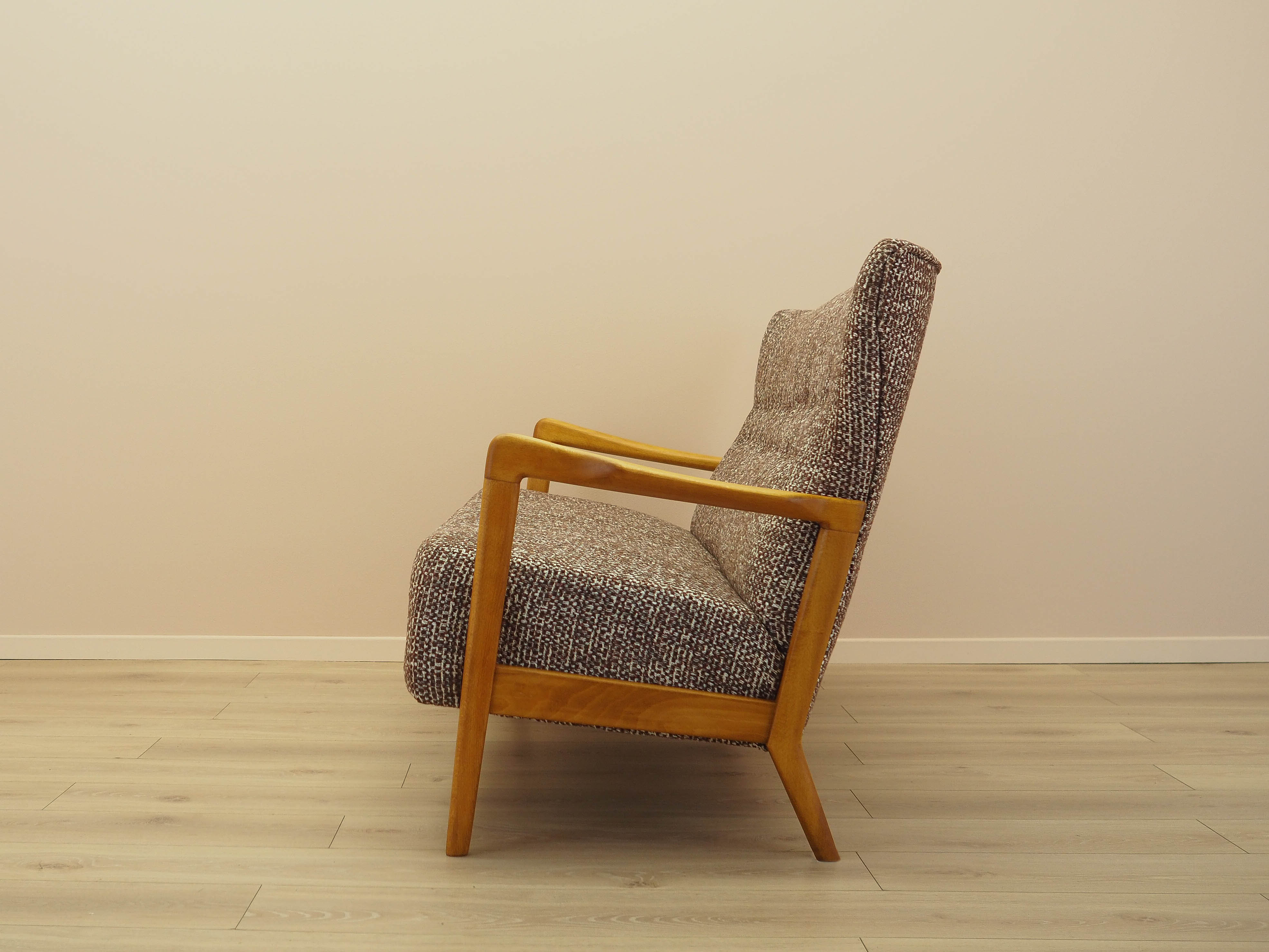Buche-Sofa 1960er Jahre